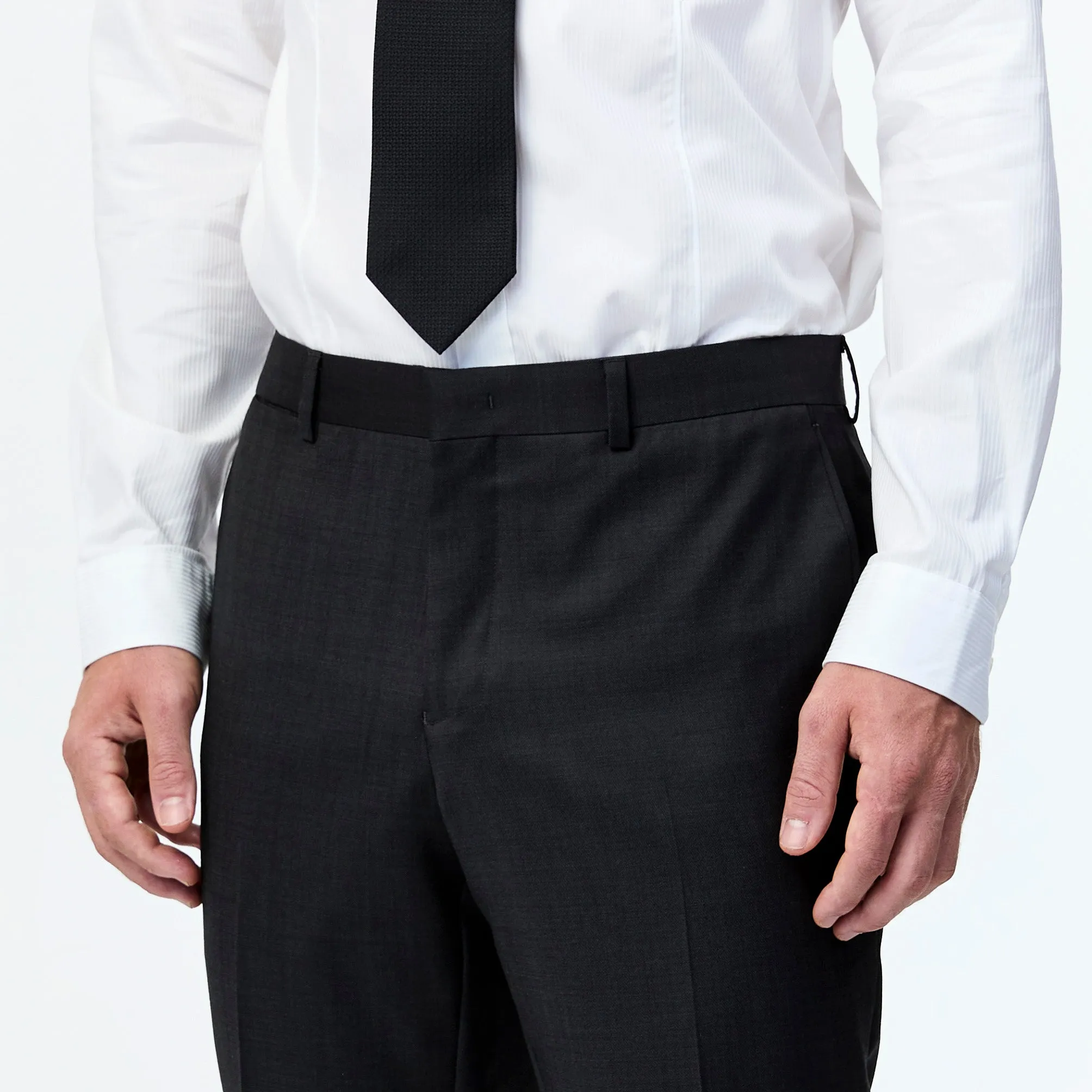 Wool Pinpoint Twill Pant Char Combo sold by Calibre product image thumbnail 3