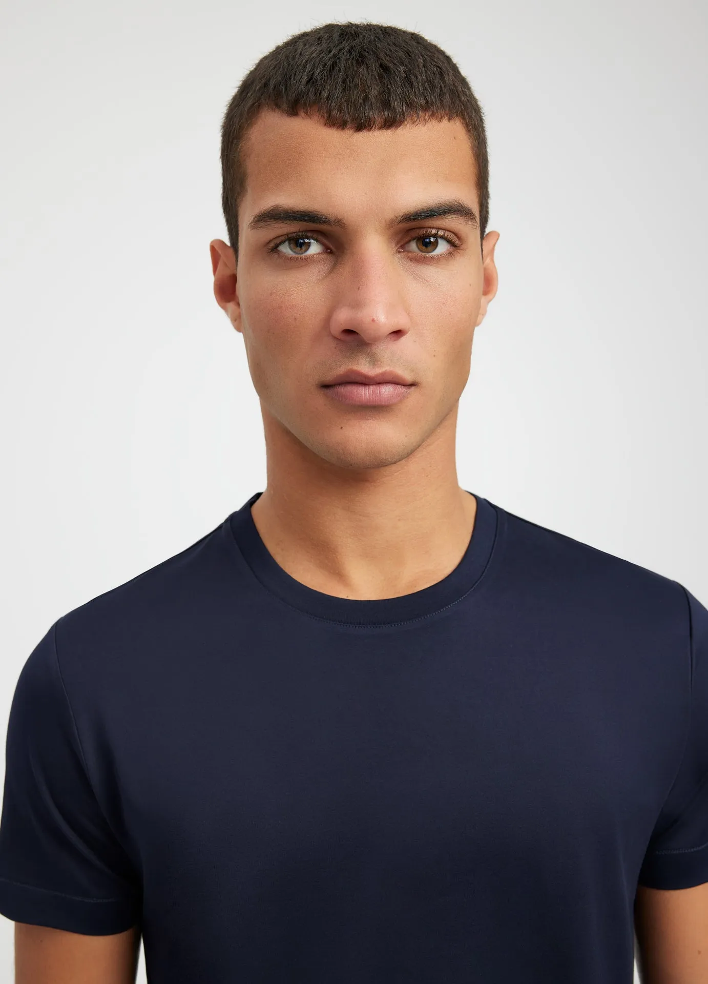 Mercerised Crew Neck T-Shirt Ink sold by Calibre product image thumbnail 4