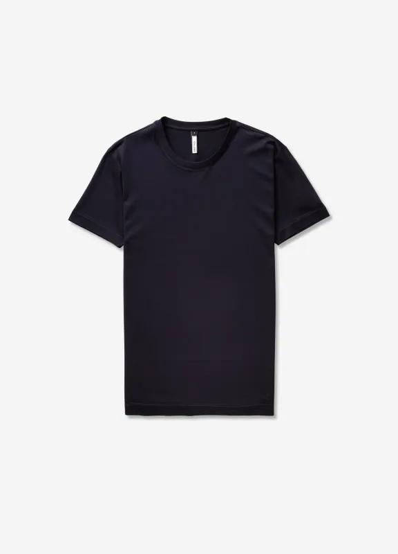 Mercerised Crew Neck T-Shirt Ink sold by Calibre