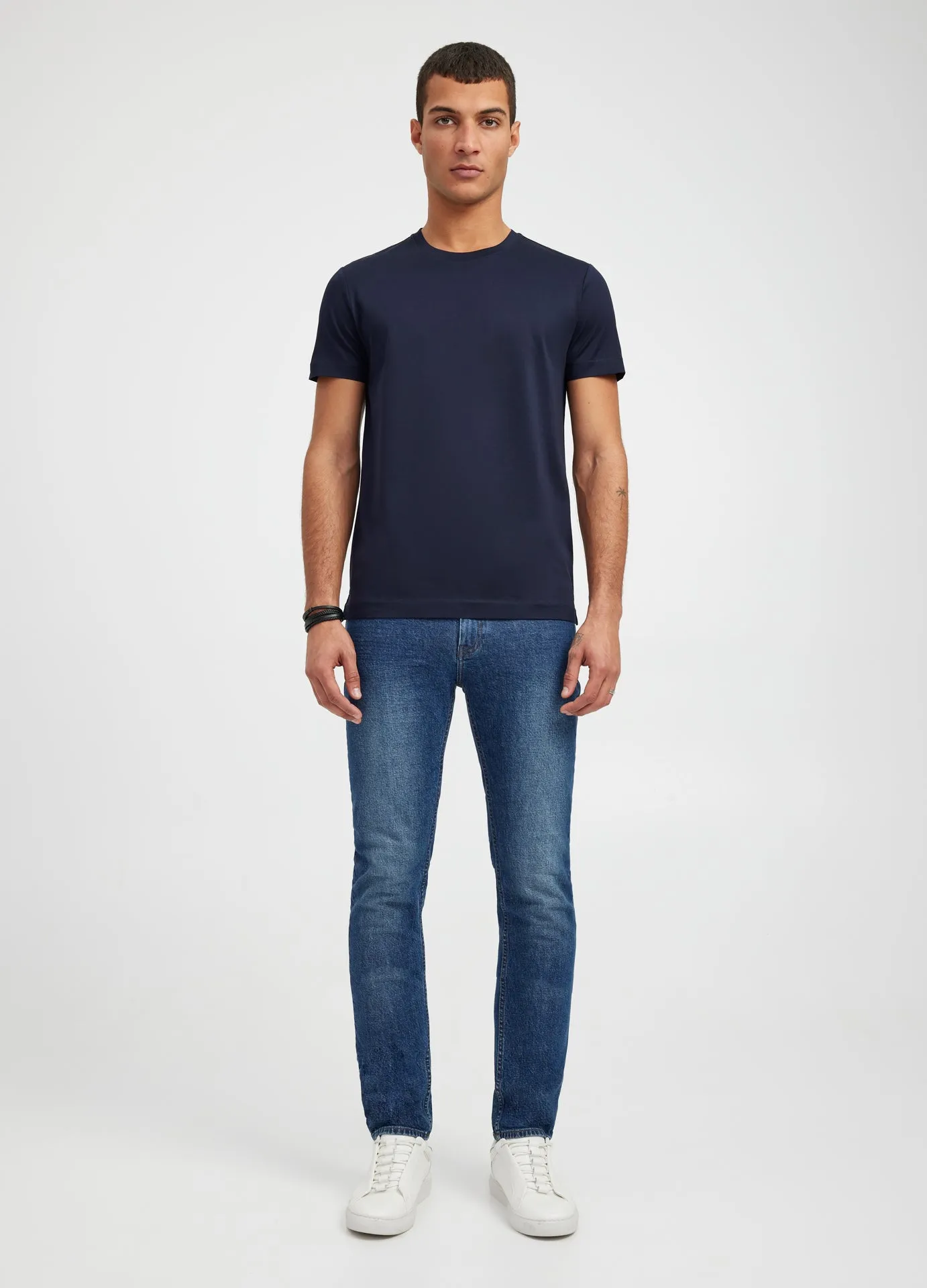 Mercerised Crew Neck T-Shirt Ink sold by Calibre product image thumbnail 2