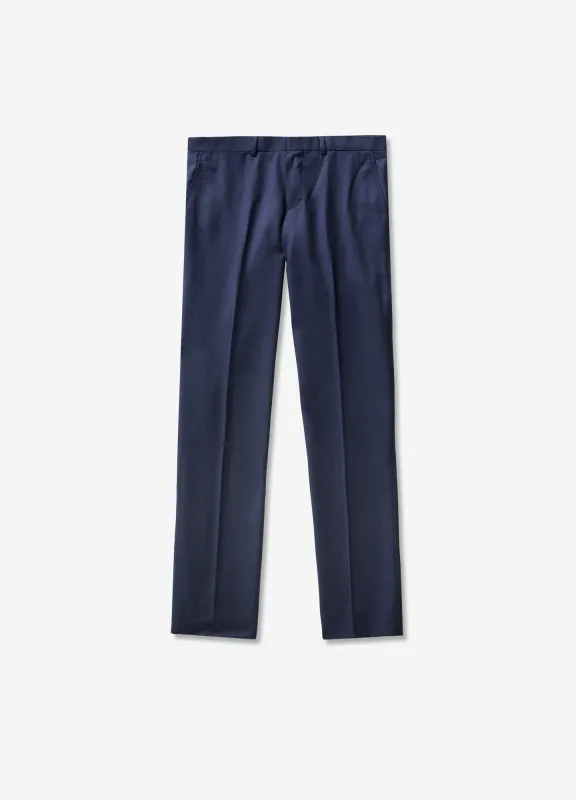 Pinpoint Twill Suit Pant Blue sold by Calibre