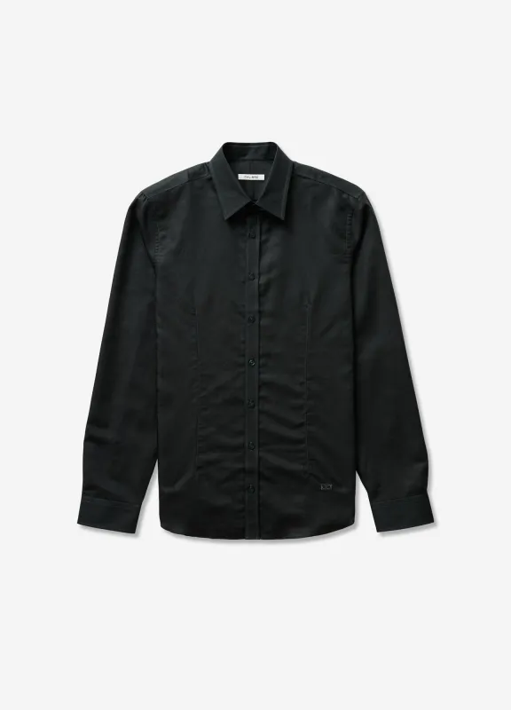 Cotton Linen Shirt Dark Green sold by Calibre