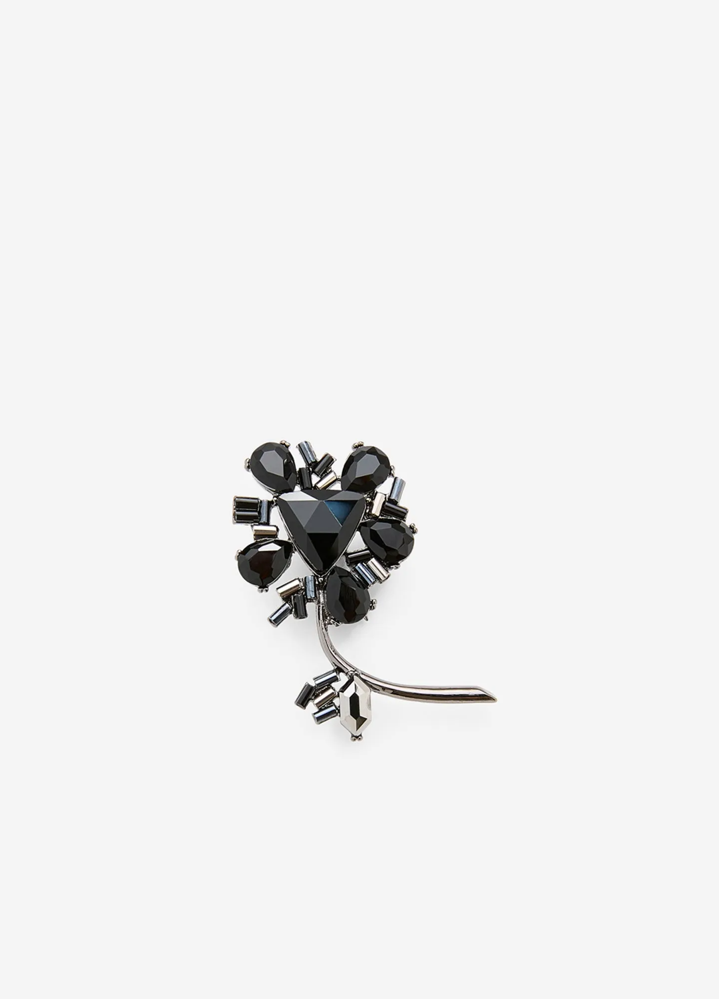 Deco Rose Lapel Pin Black sold by Calibre