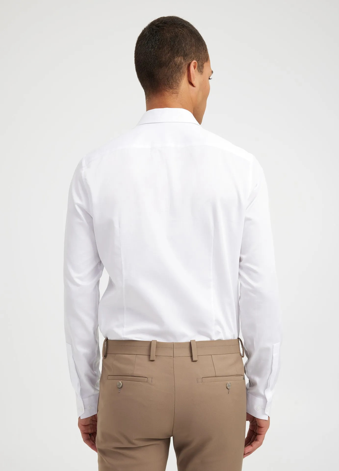 Satin Voile Shirt White sold by Calibre product image thumbnail 5