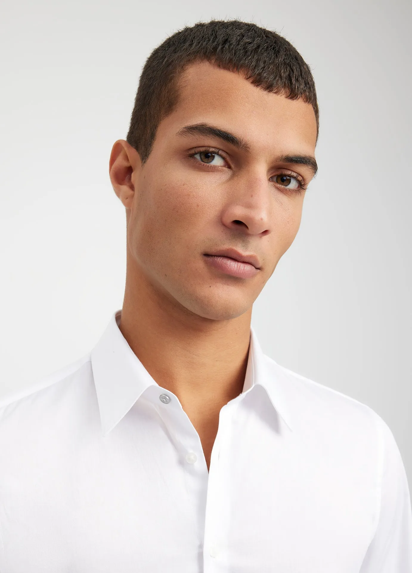 Satin Voile Shirt White sold by Calibre product image thumbnail 4