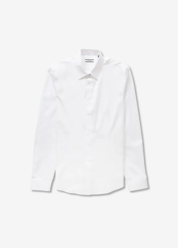 Satin Voile Shirt White sold by Calibre