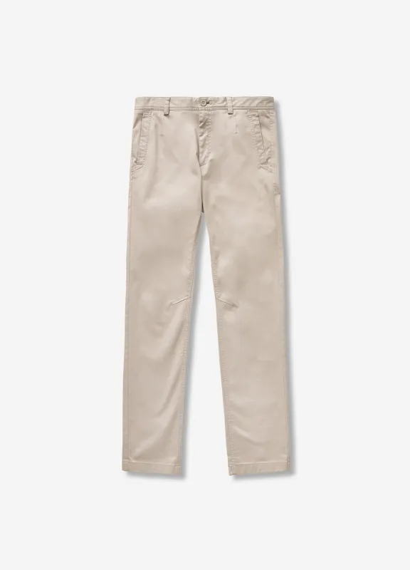 Slim Fit Cotton Stretch Chinos Almond sold by Calibre