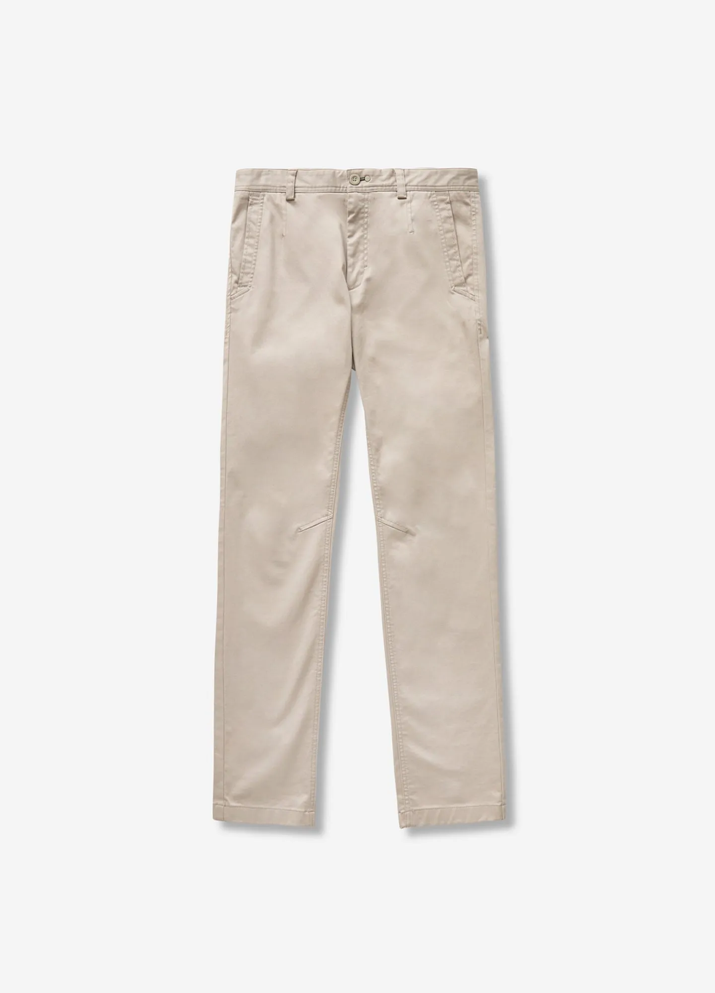 Slim Fit Cotton Stretch Chinos Almond sold by Calibre