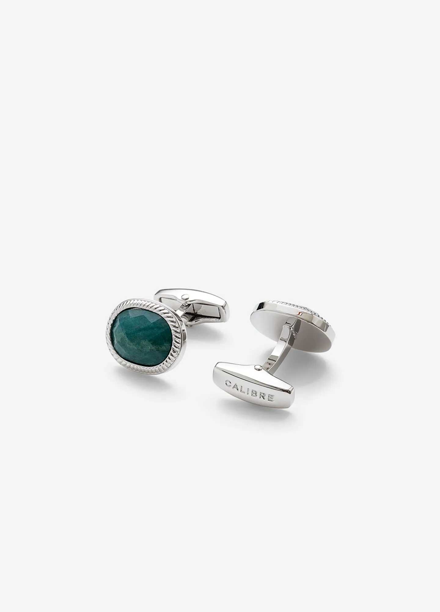 Jade Cufflinks Silver Combo sold by Calibre