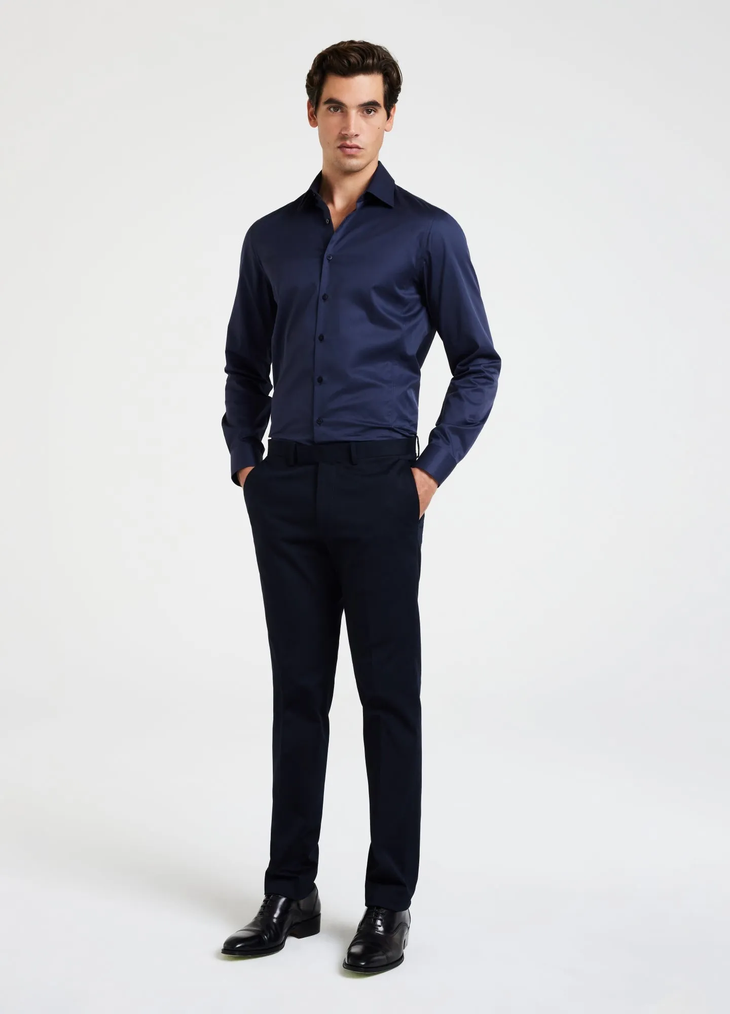 Refined Twill Shirt Navy sold by Calibre product image thumbnail 2