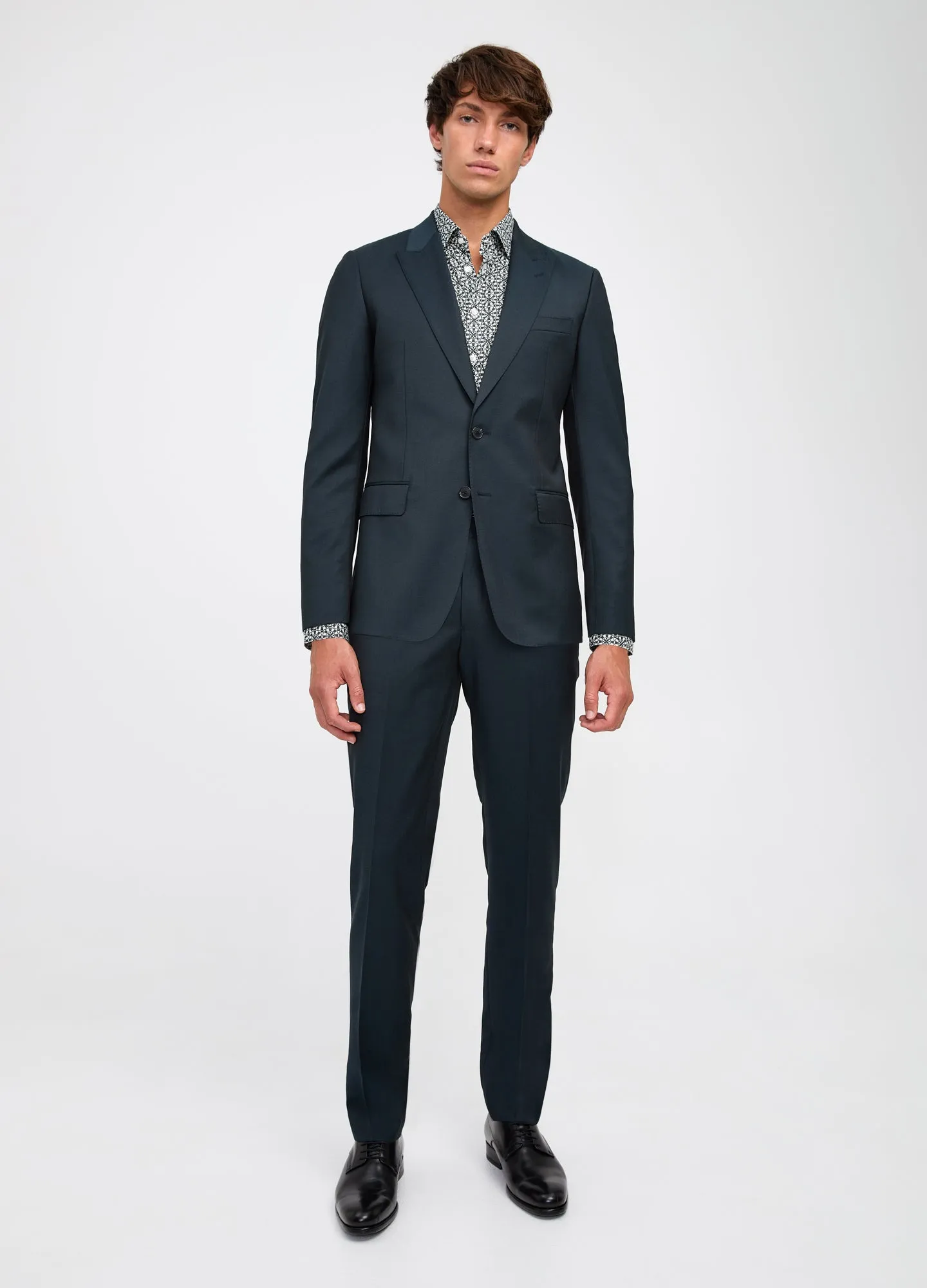 Tonal Twill Suit Pant Dark Green sold by Calibre product image thumbnail 2