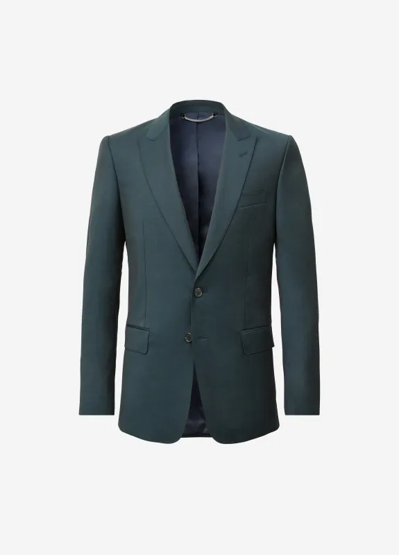 Tonal Twill Suit Jacket Dark Green sold by Calibre