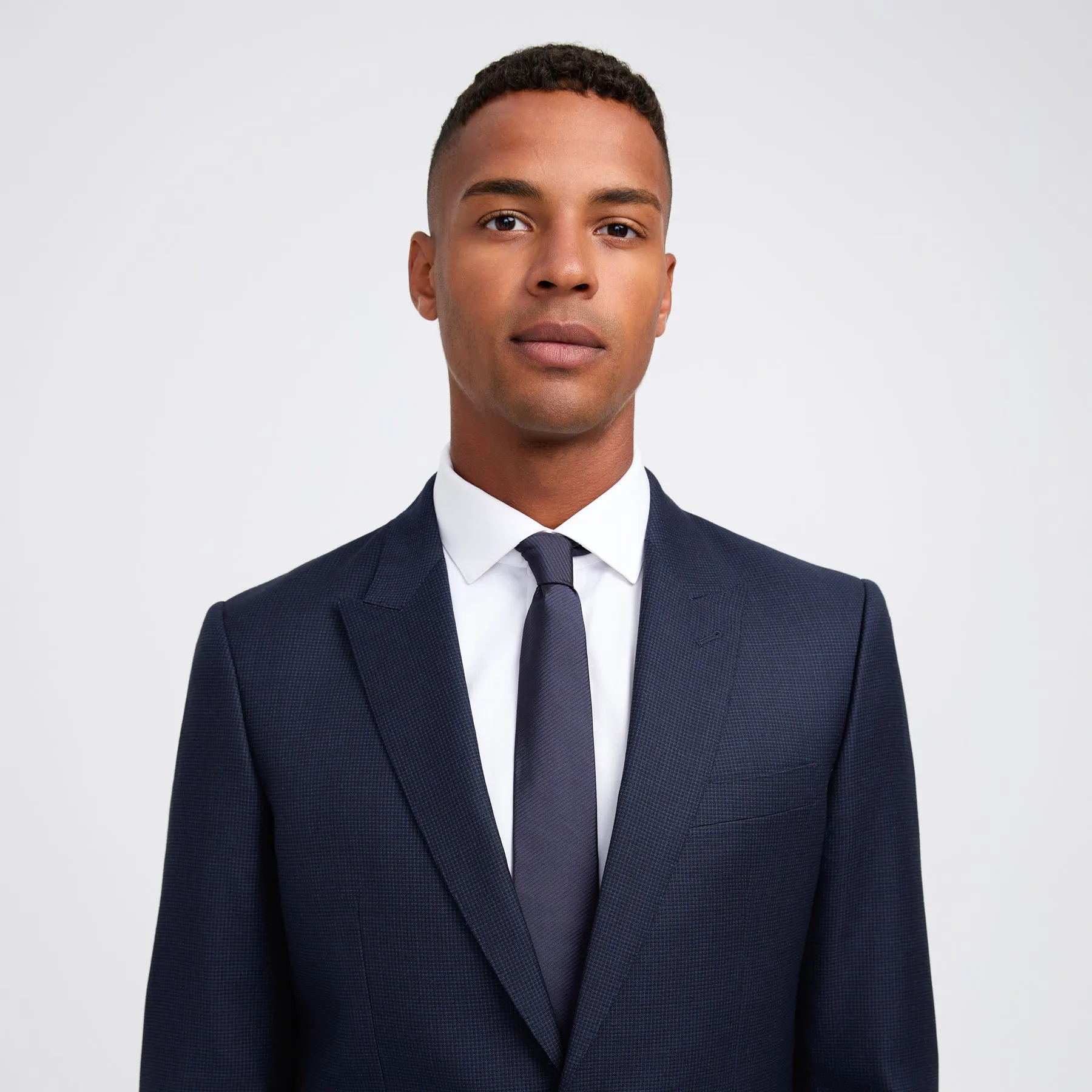 Tonal Basketweave Suit Jacket Navy Combo sold by Calibre product image thumbnail 4