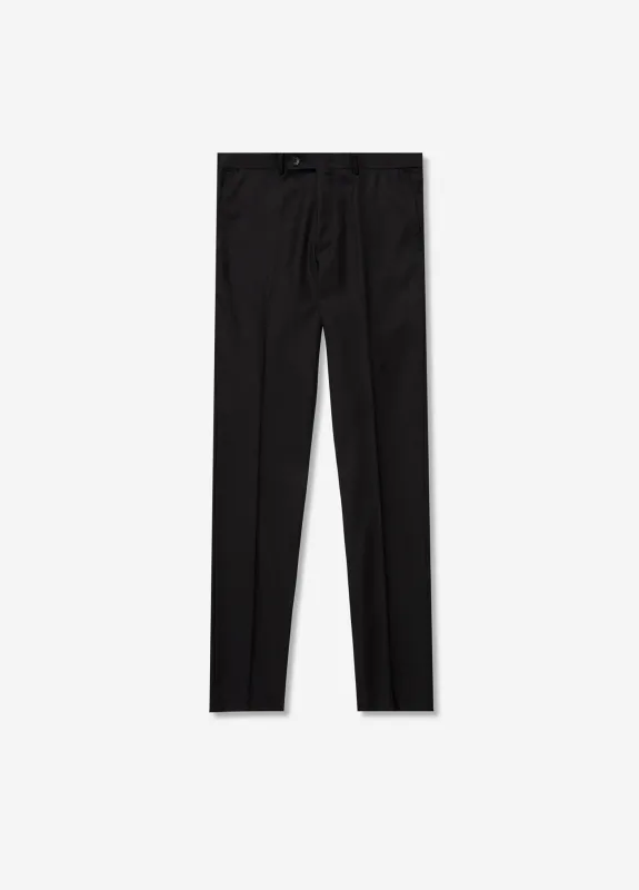 Slim Wool Twill Pant Black sold by Calibre