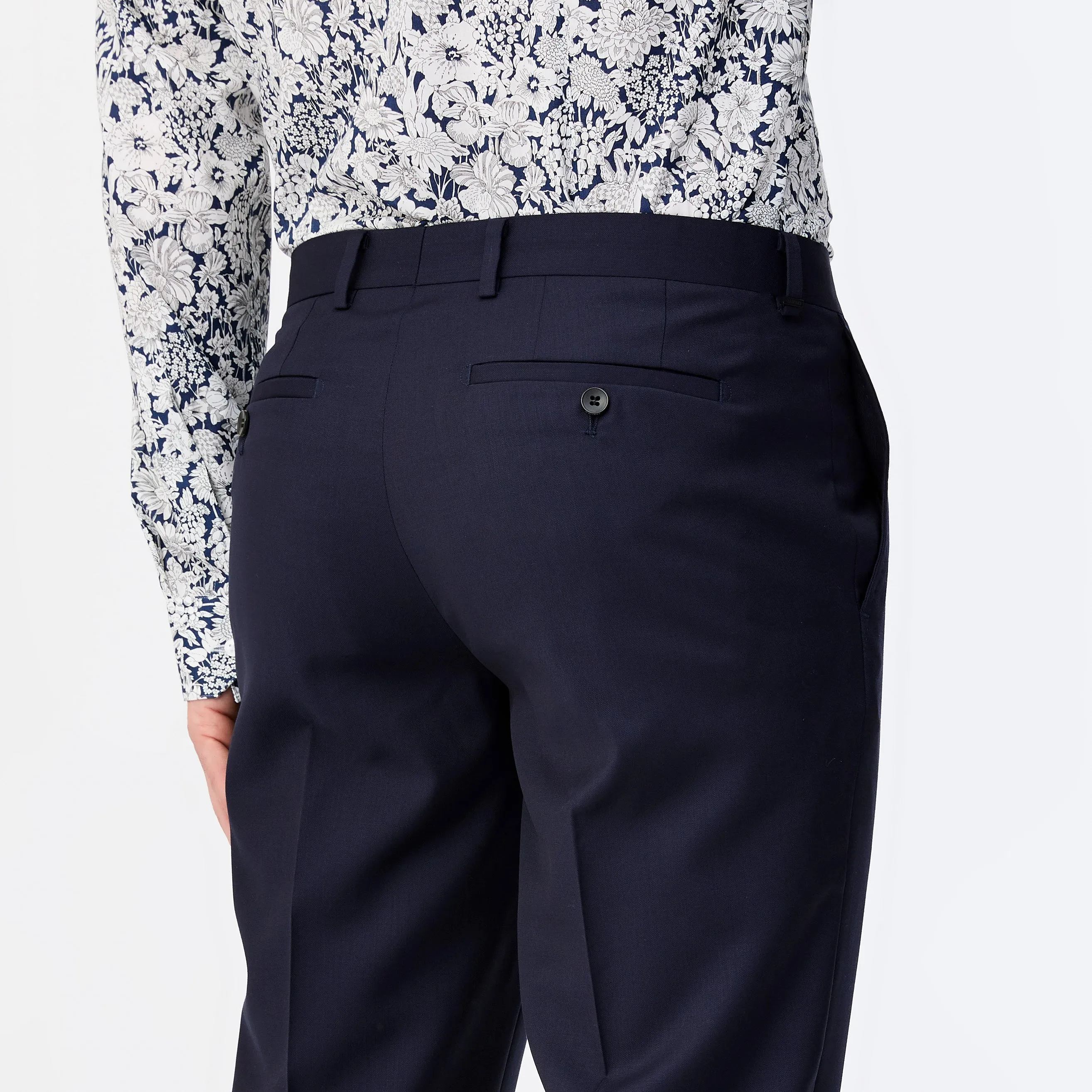 Slim Fit Wool Twill Pant Navy sold by Calibre product image thumbnail 4