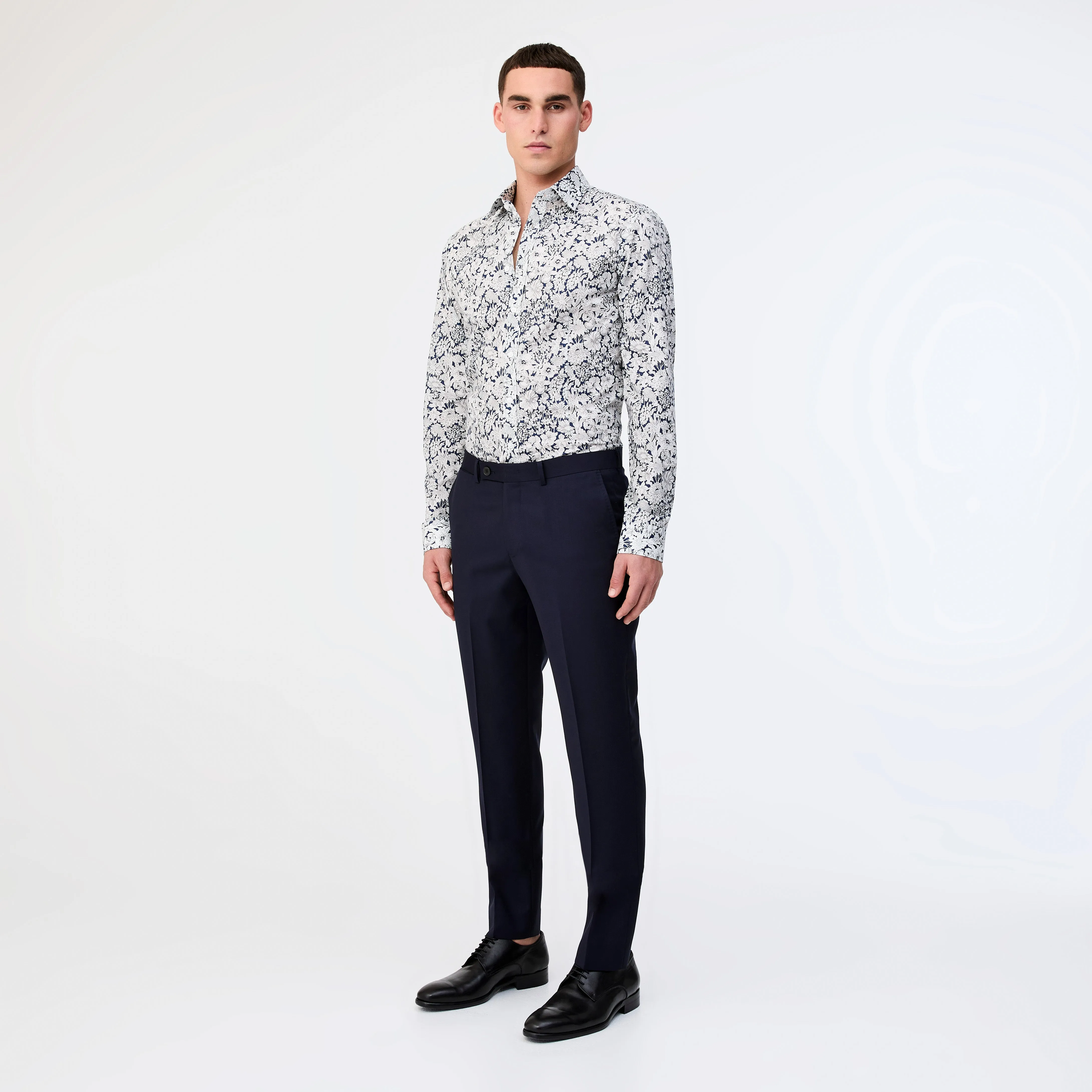 Slim Fit Wool Twill Pant Navy sold by Calibre product image thumbnail 2