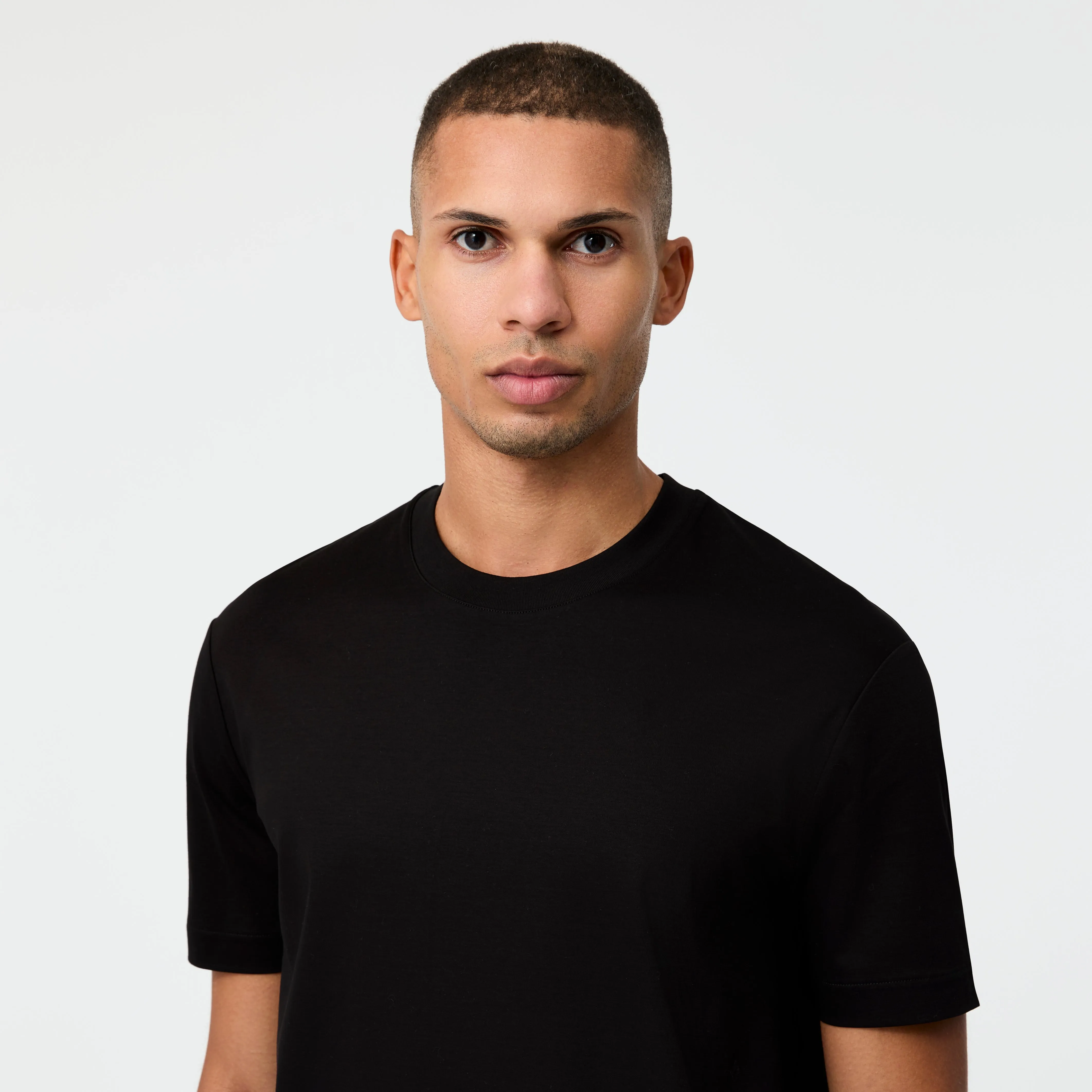 Relaxed Fit Crew Neck T-shirt Black sold by Calibre product image thumbnail 4