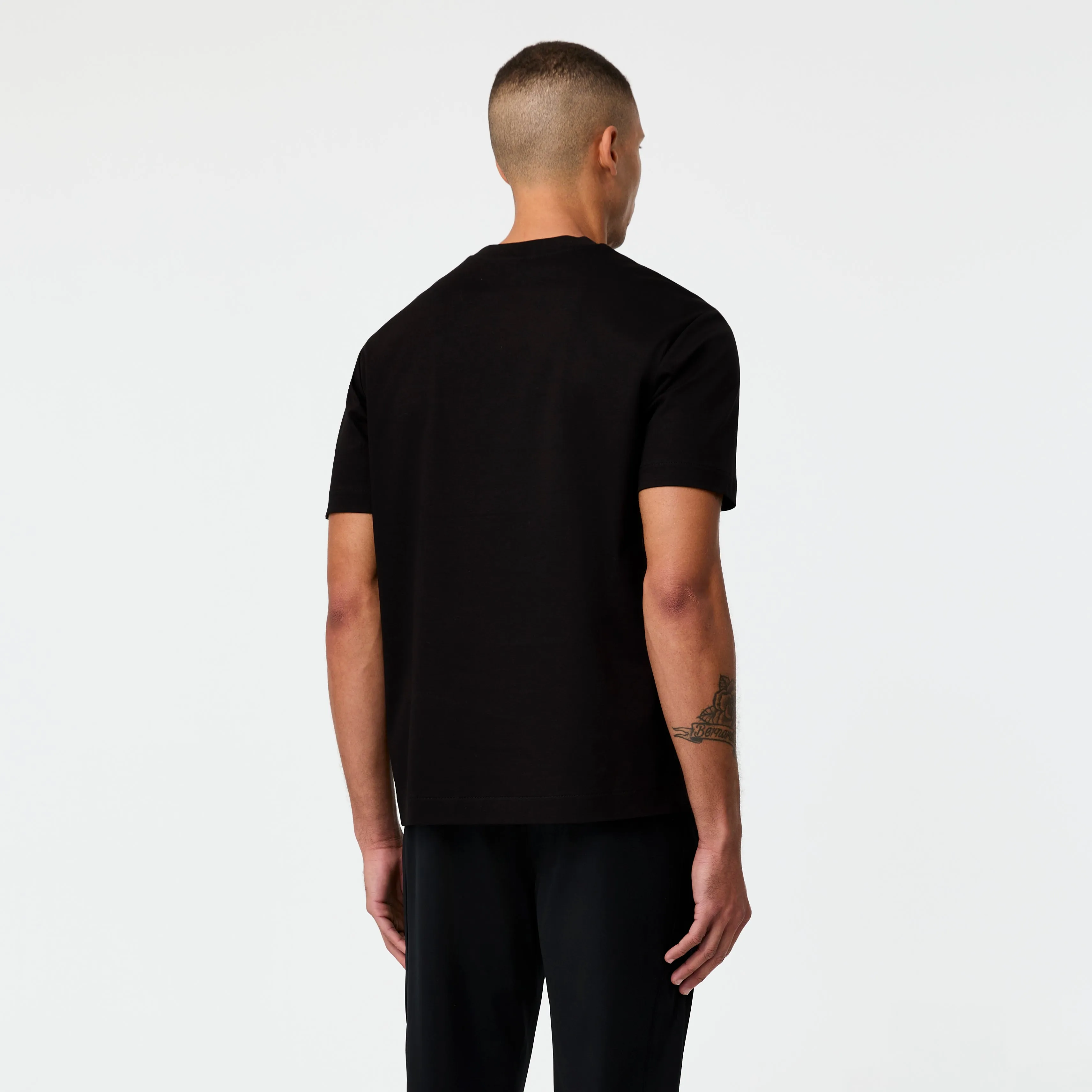 Relaxed Fit Crew Neck T-shirt Black sold by Calibre product image thumbnail 5