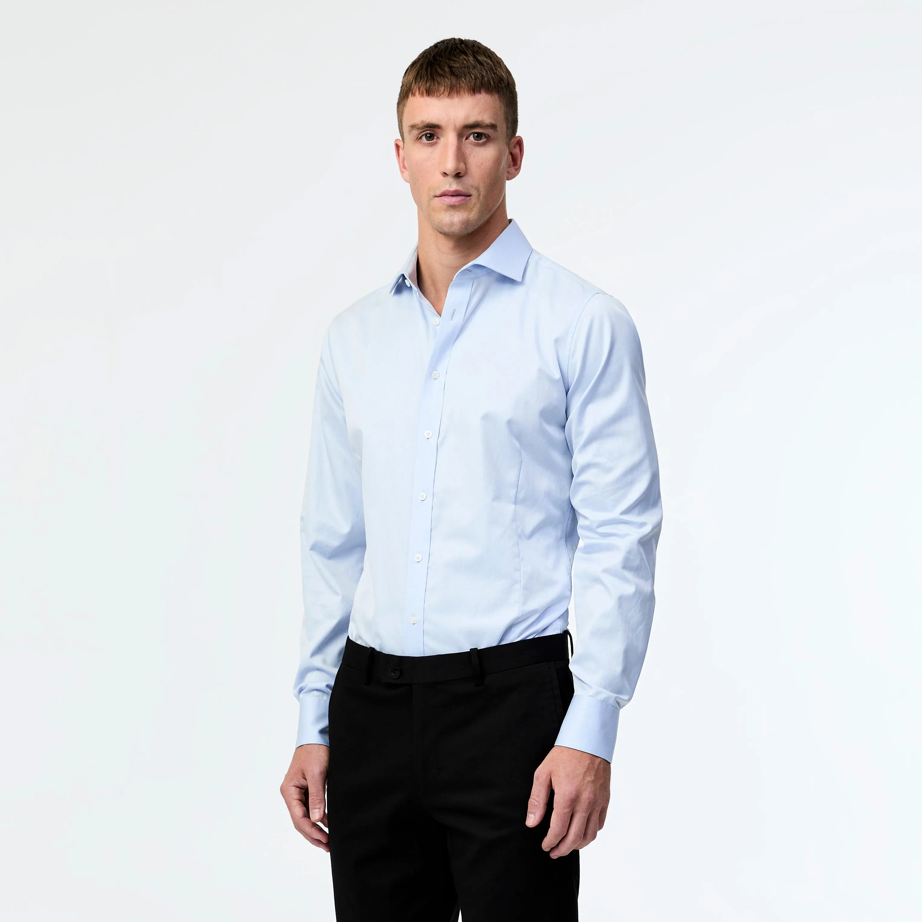 Tailored Fit Signature Twill Shirt Pale Blue sold by Calibre product image thumbnail 3