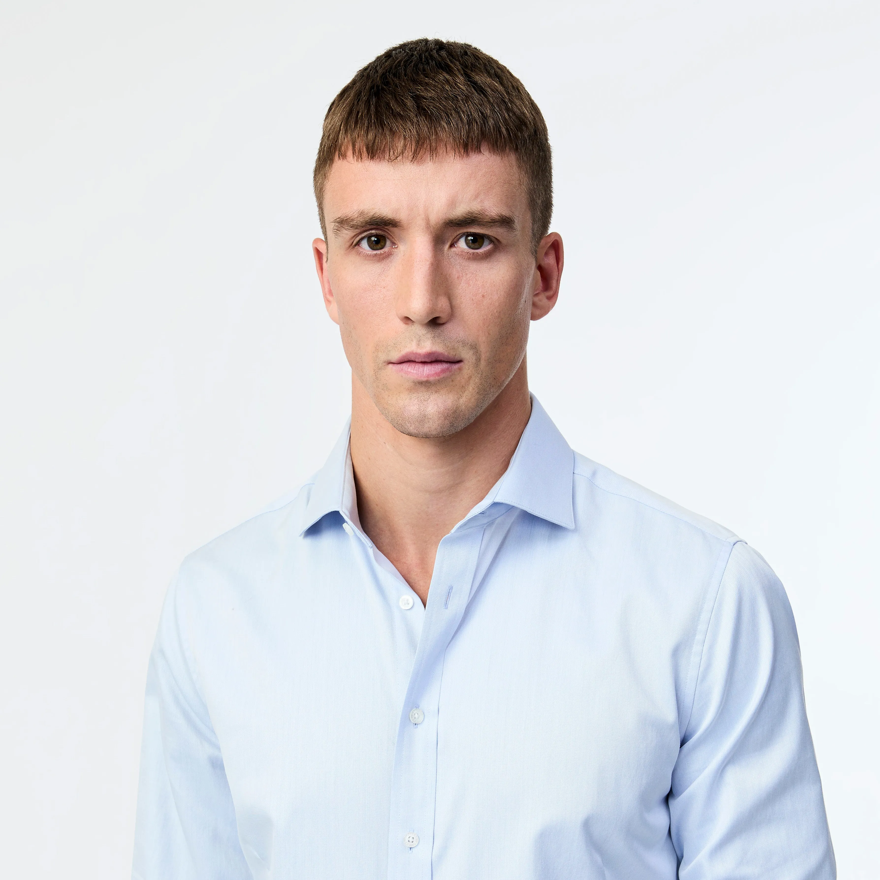 Tailored Fit Signature Twill Shirt Pale Blue sold by Calibre product image thumbnail 4