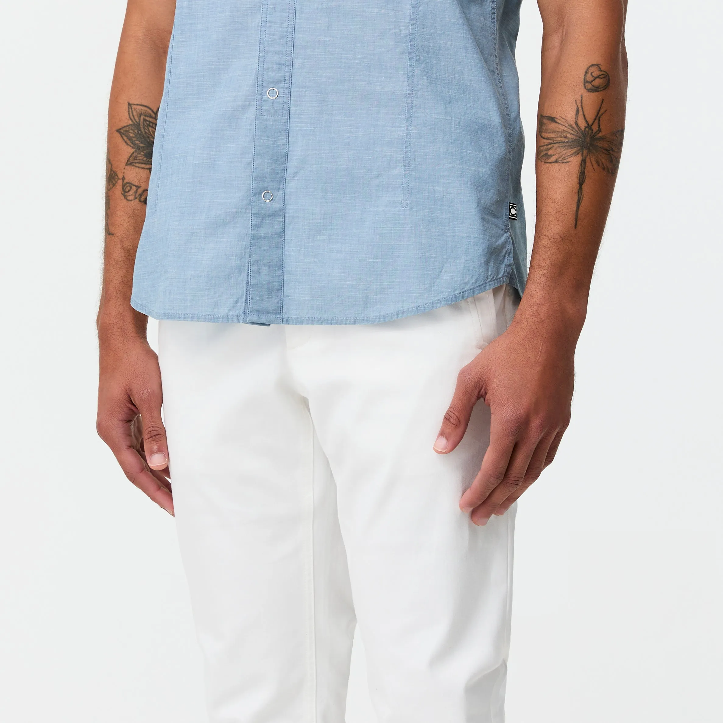 Slim Fit Cotton Stretch Chinos White sold by Calibre product image thumbnail 3