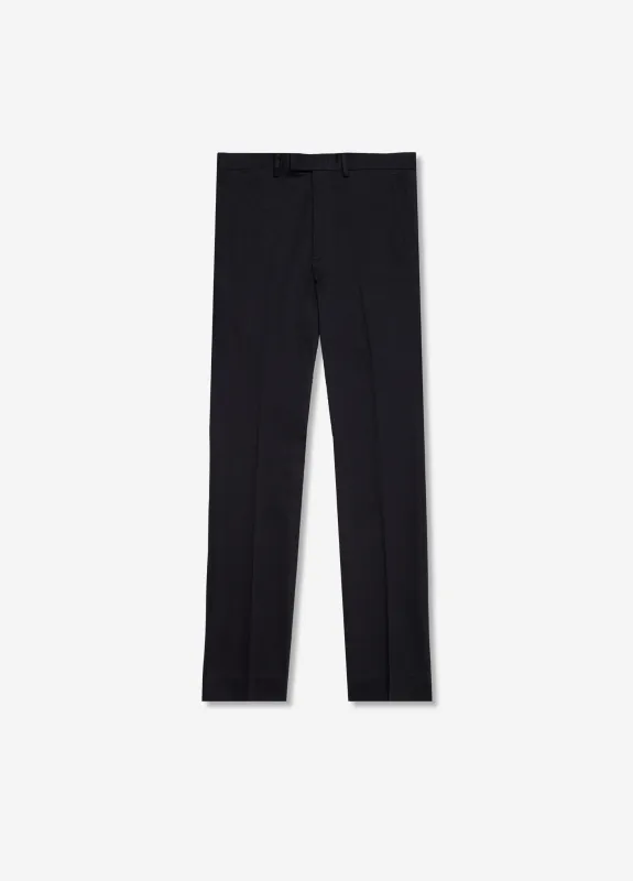 Slim Stretch Mercerised Cotton Pants Navy Dark sold by Calibre