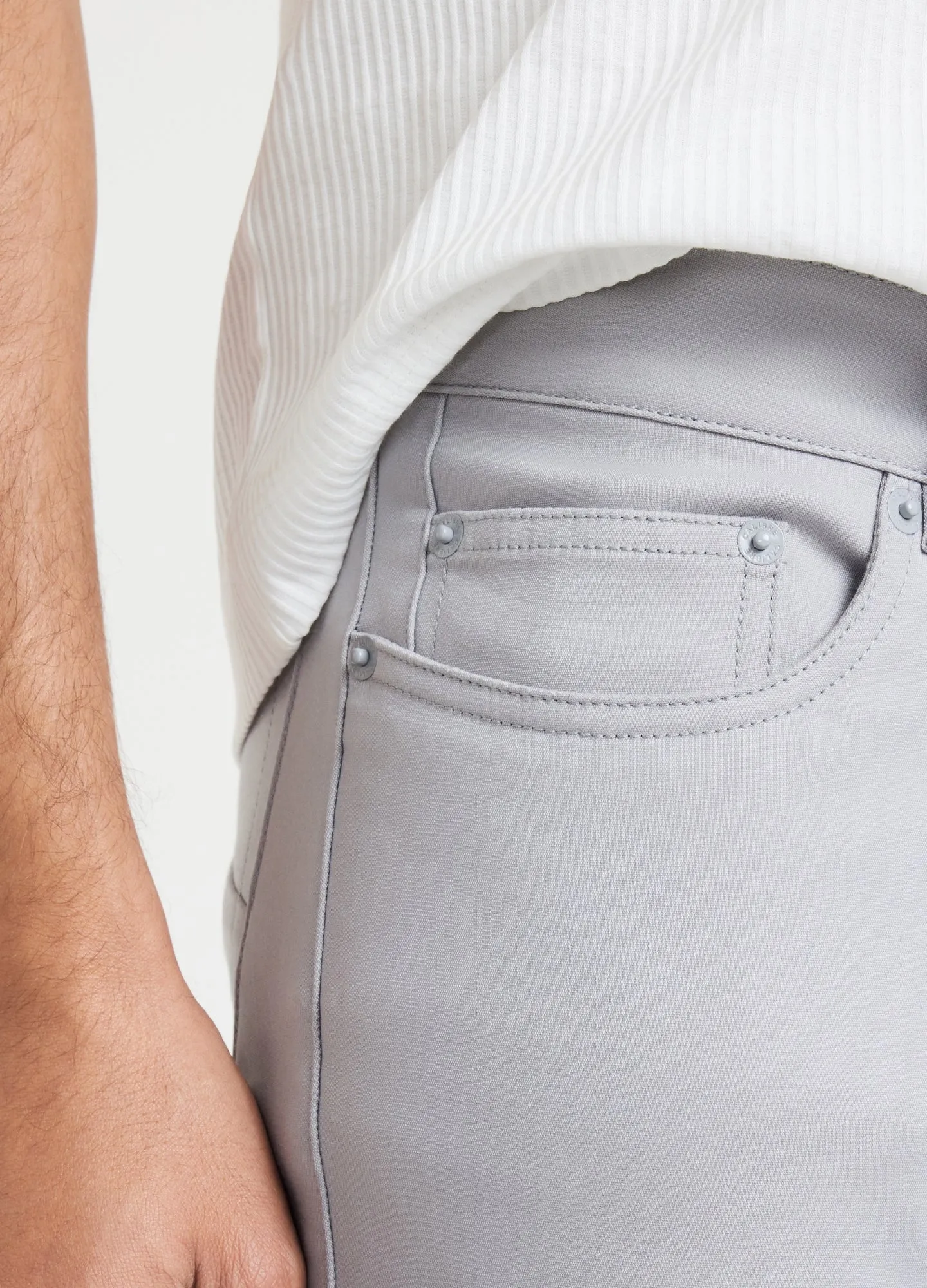 Slim Fit Tech Cotton Stretch Jeans Steel sold by Calibre product image thumbnail 4