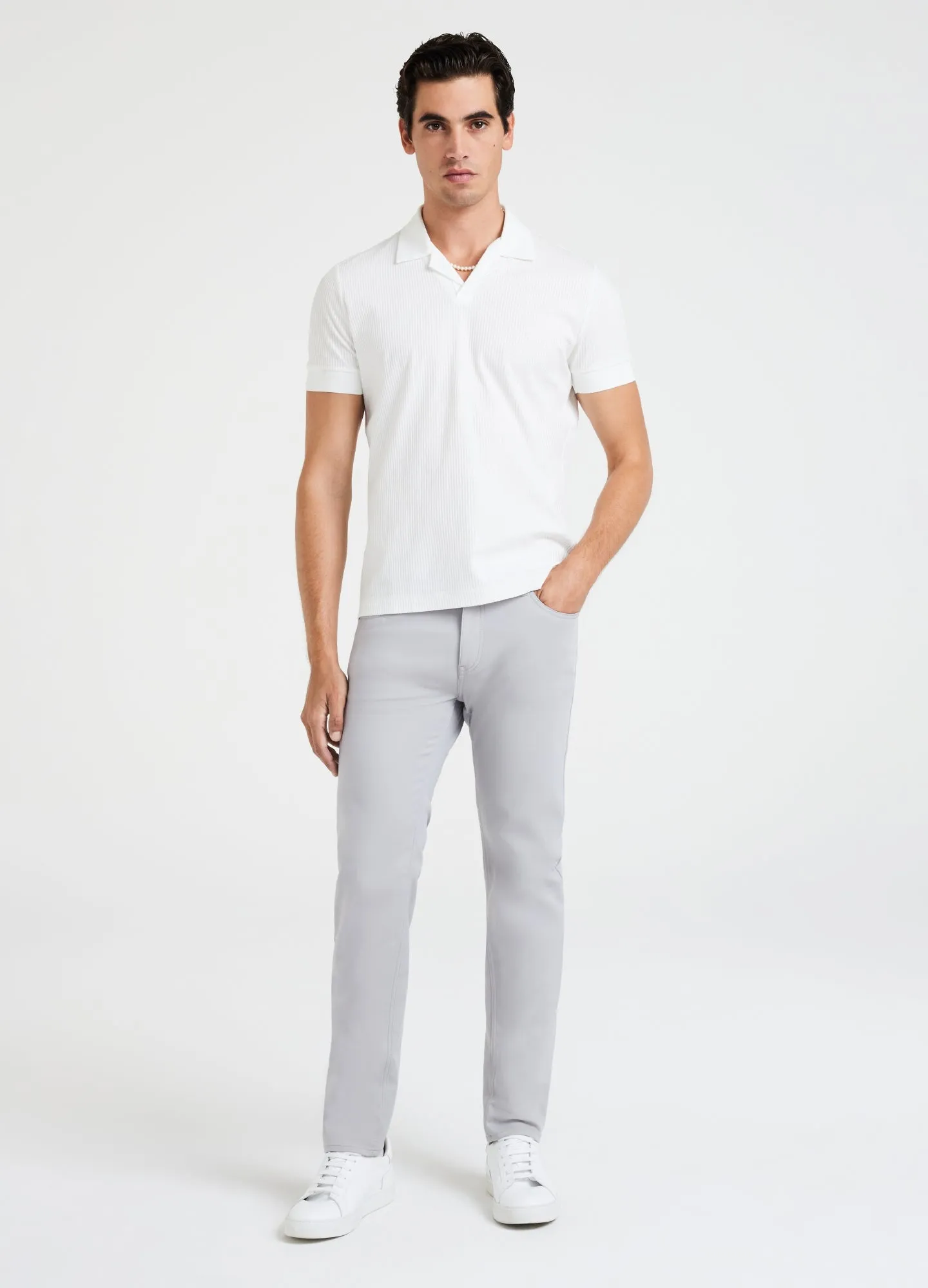 Slim Fit Tech Cotton Stretch Jeans Steel sold by Calibre product image thumbnail 2