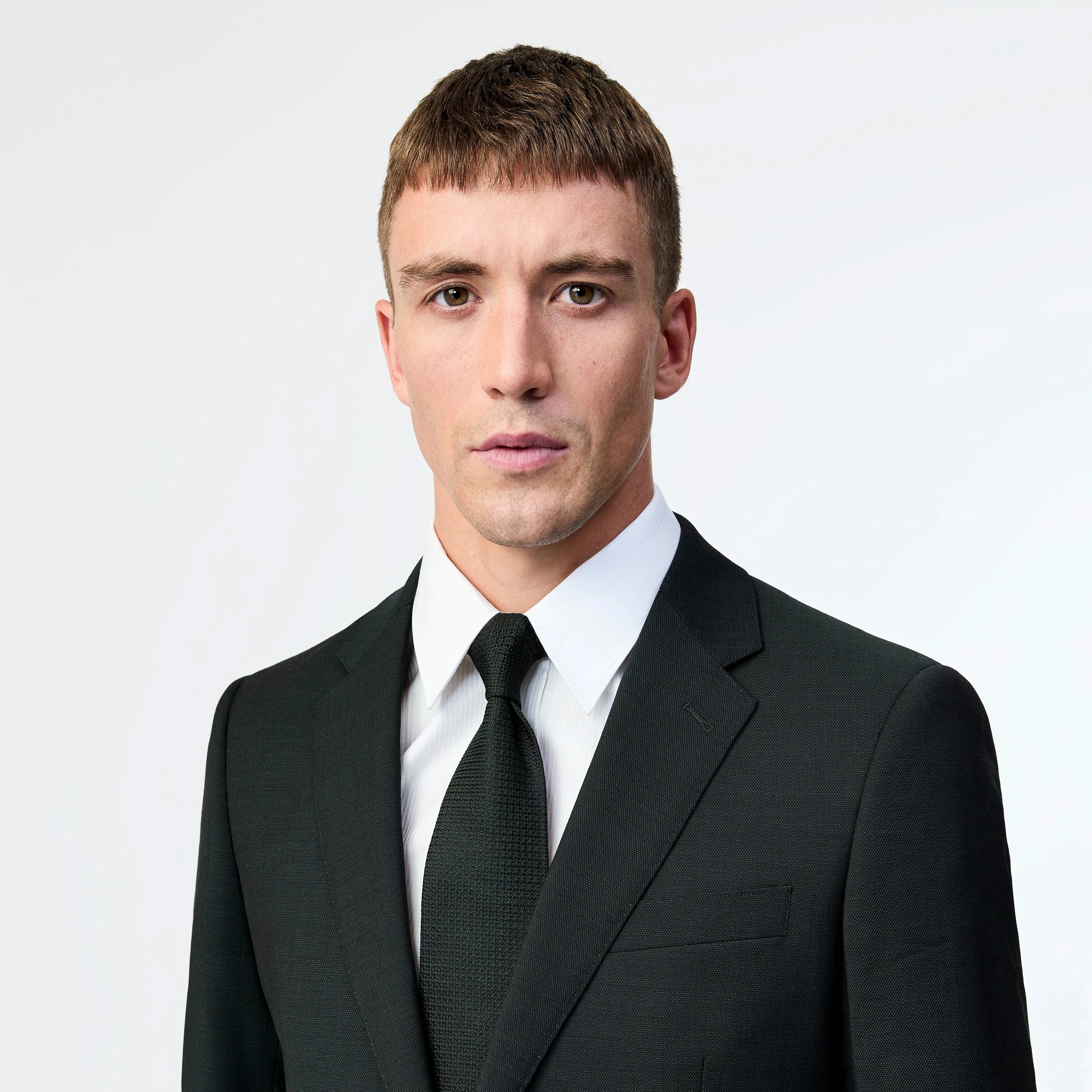 Wool Micro Textured Jacket Dark Green sold by Calibre product image thumbnail 4