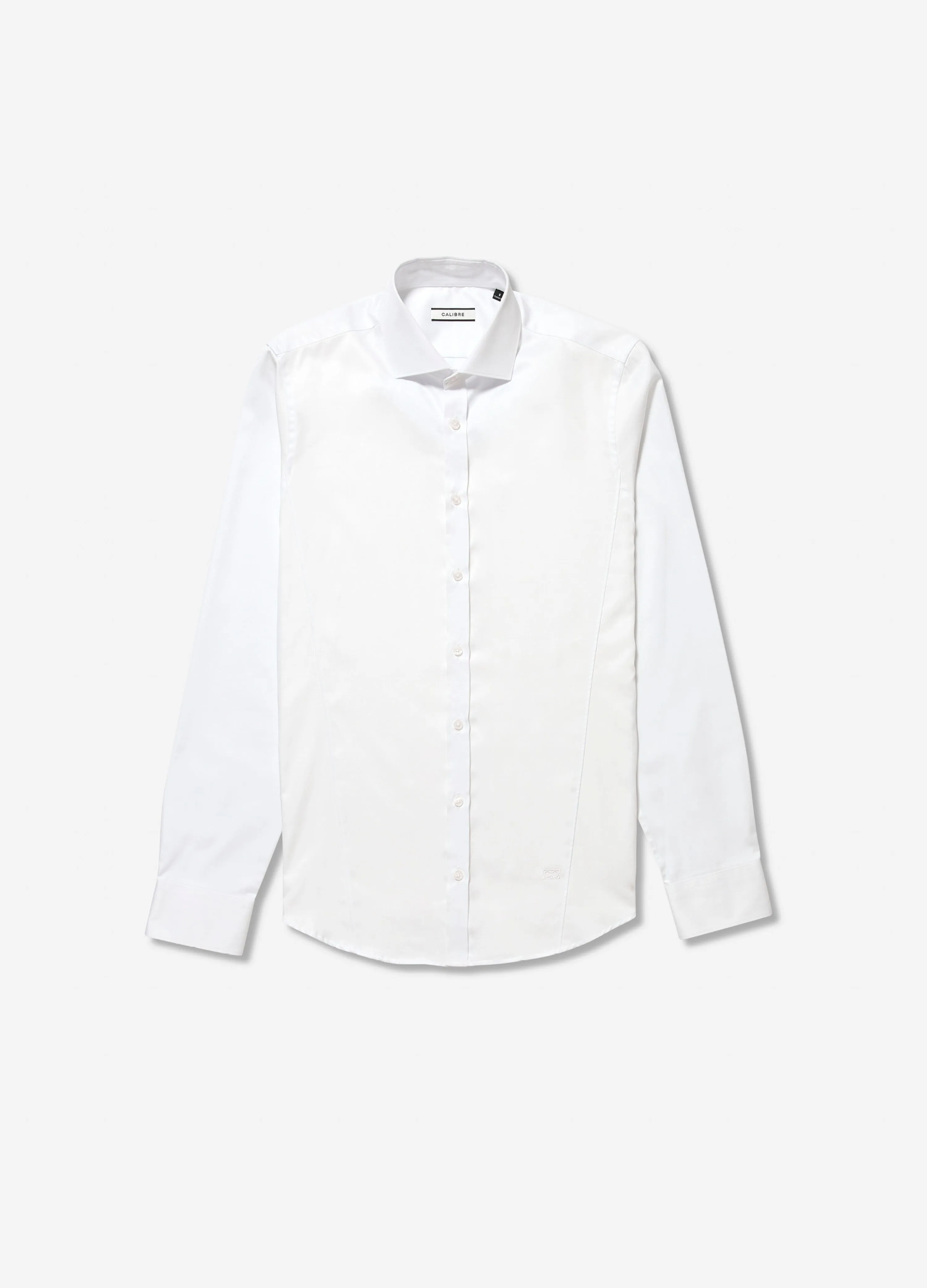 Signature Tailored Twill Shirt White sold by Calibre
