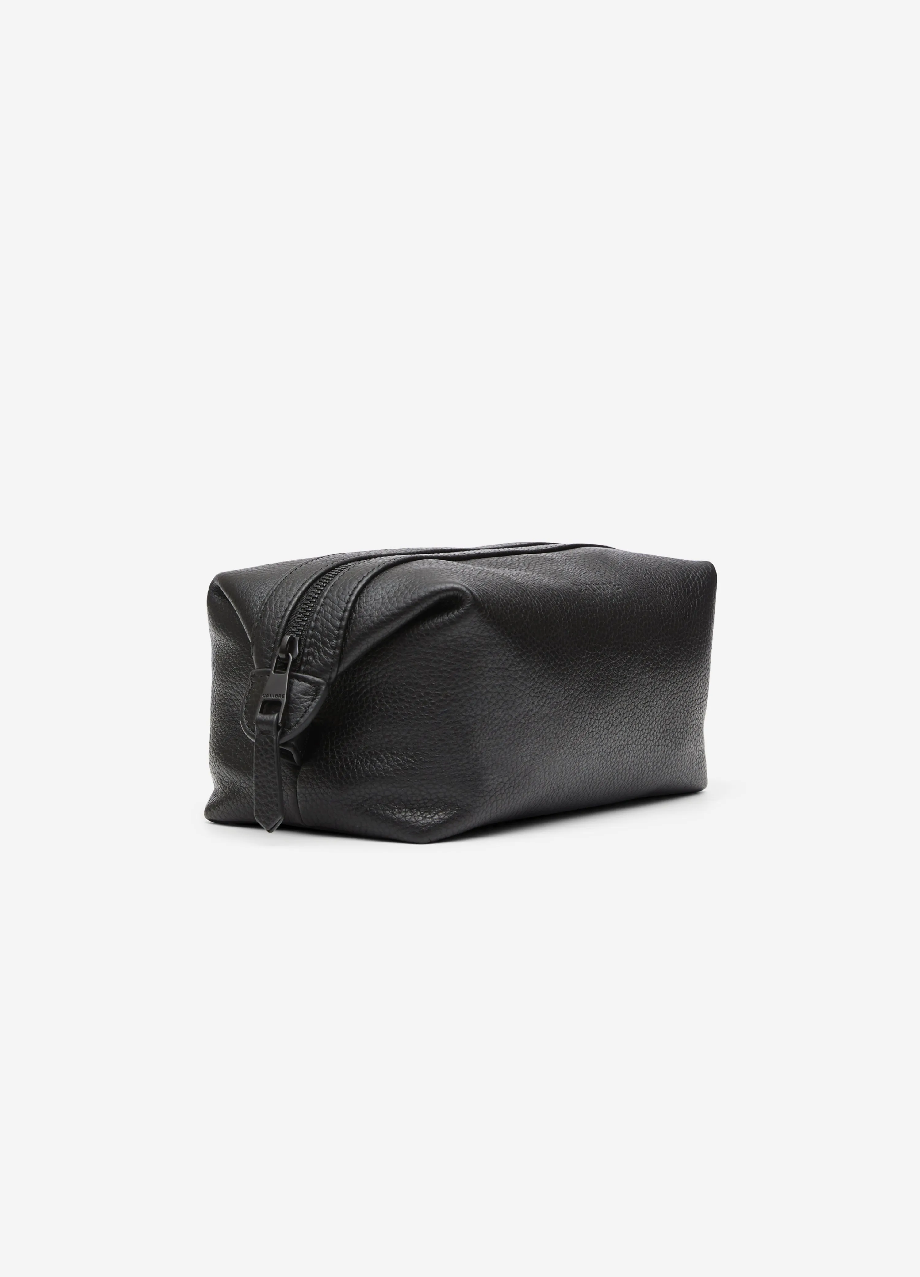 Leather Wash Bag Black sold by Calibre product image thumbnail 2