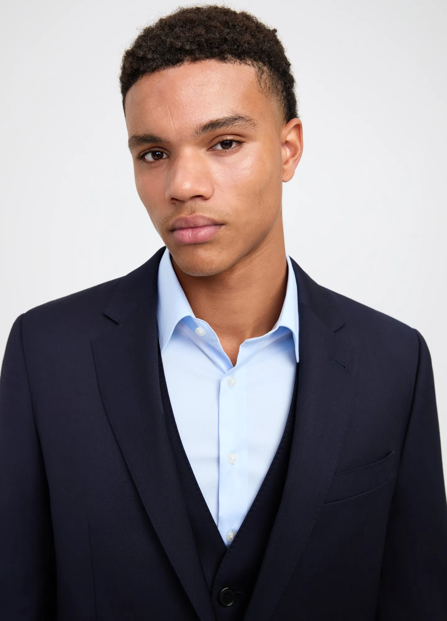 Wool Twill Suit Jacket Navy sold by Calibre product image thumbnail 4