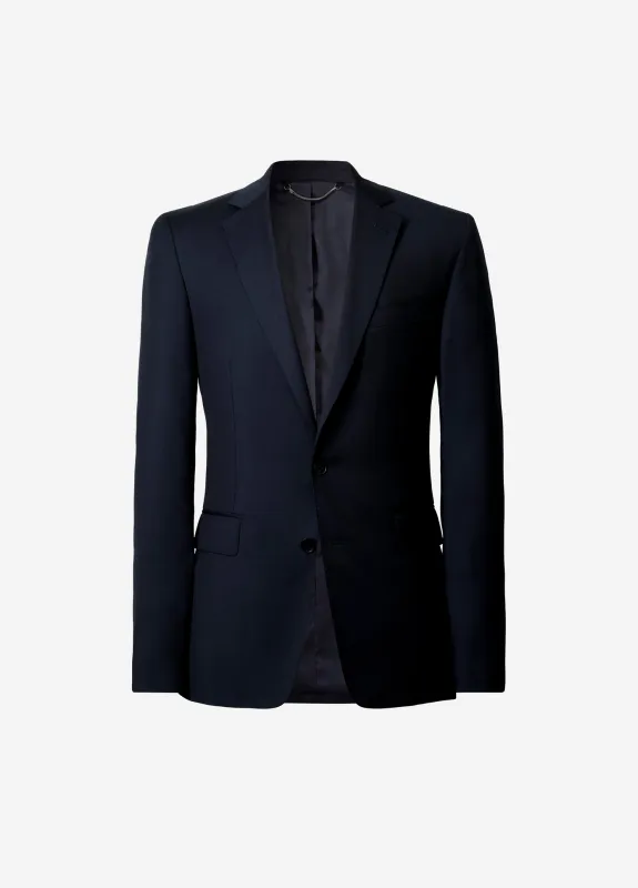 Wool Twill Suit Jacket Navy sold by Calibre