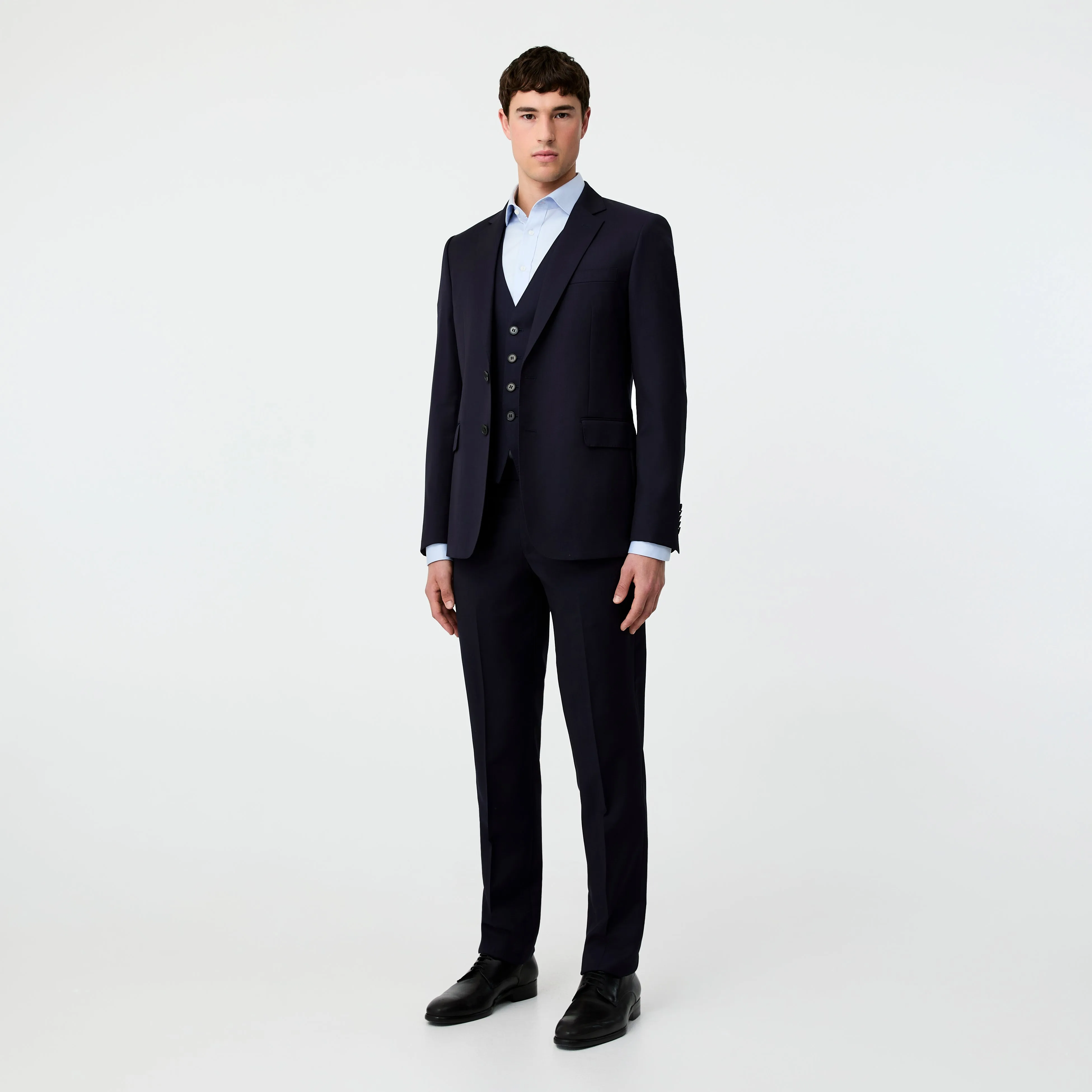 Wool Twill Suit Jacket Navy sold by Calibre product image thumbnail 2