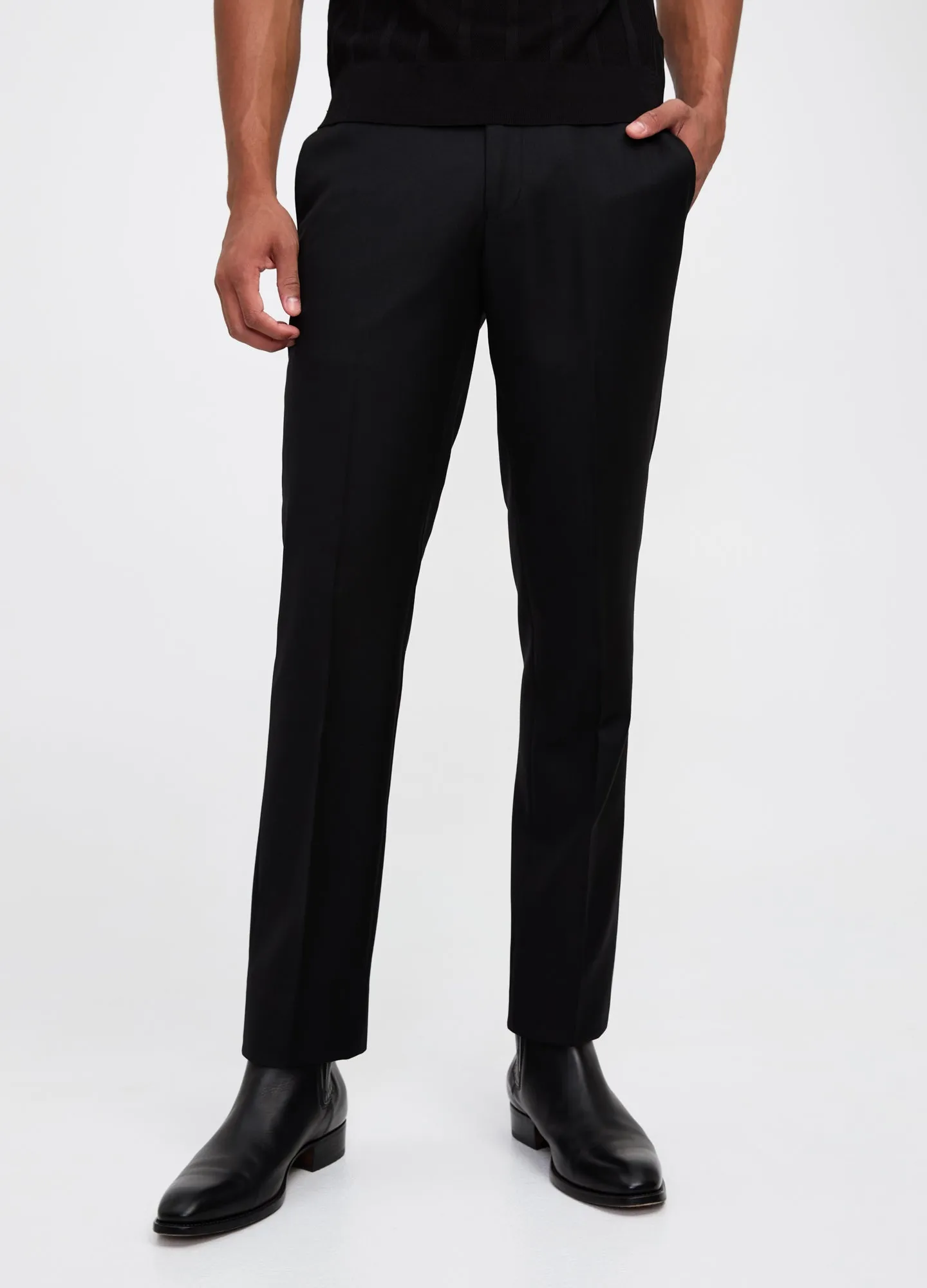 Tech Cotton Stretch Slim Pant Black sold by Calibre product image thumbnail 3