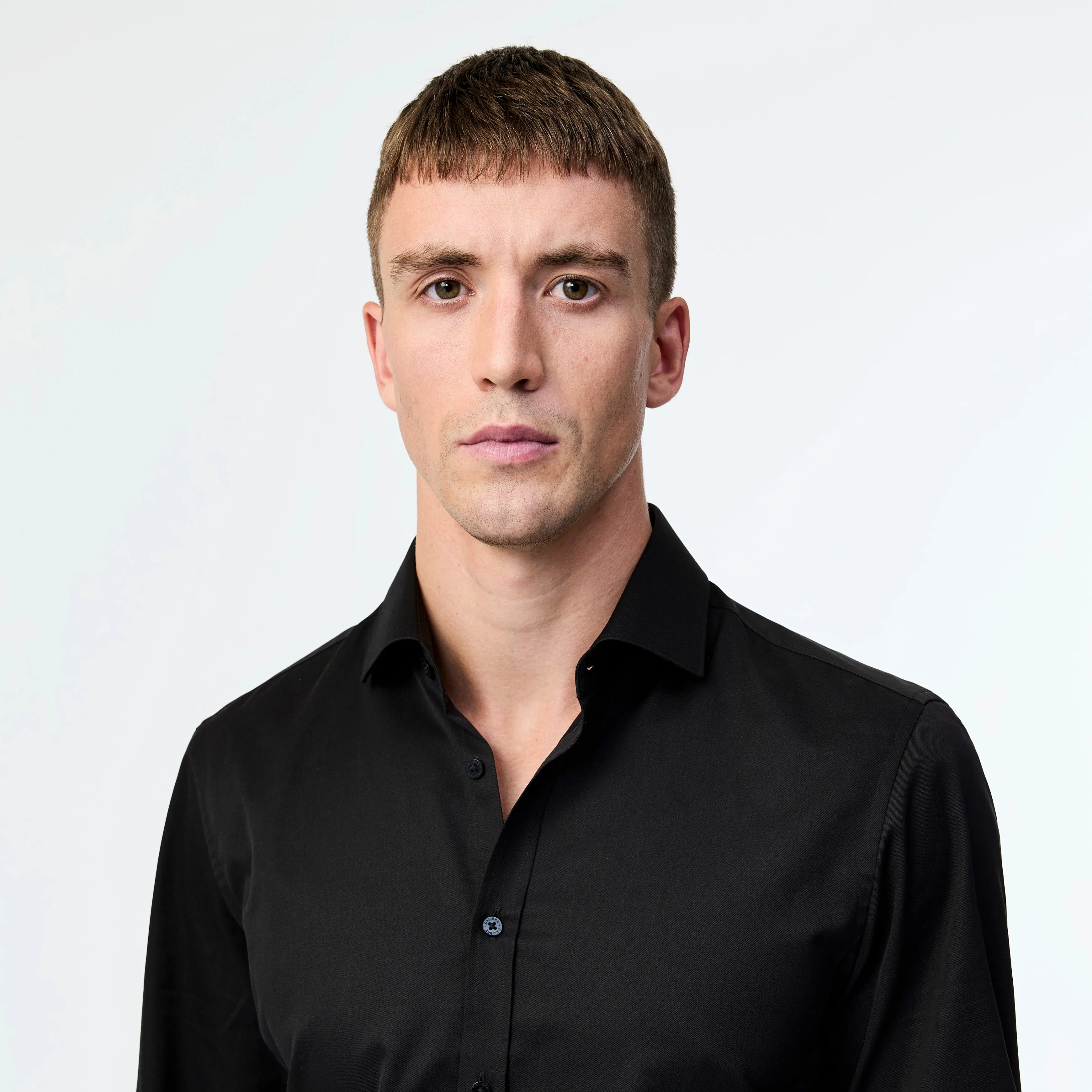 Signature Tailored Twill Shirt Black sold by Calibre product image thumbnail 4