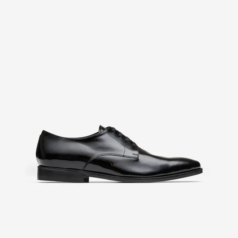 Event Patent Derby Shoes Black sold by Calibre