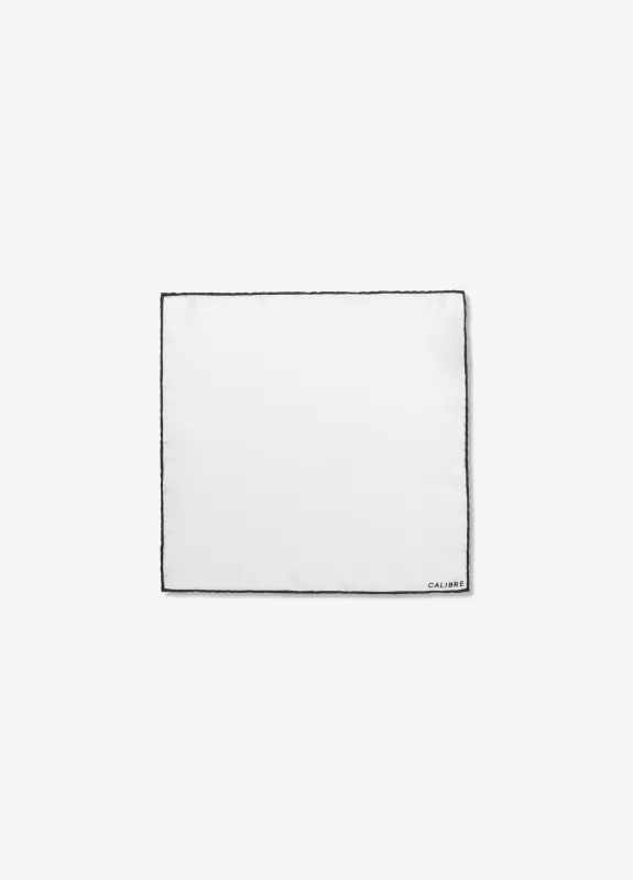 Silk Border Pocket Square Black Combo sold by Calibre