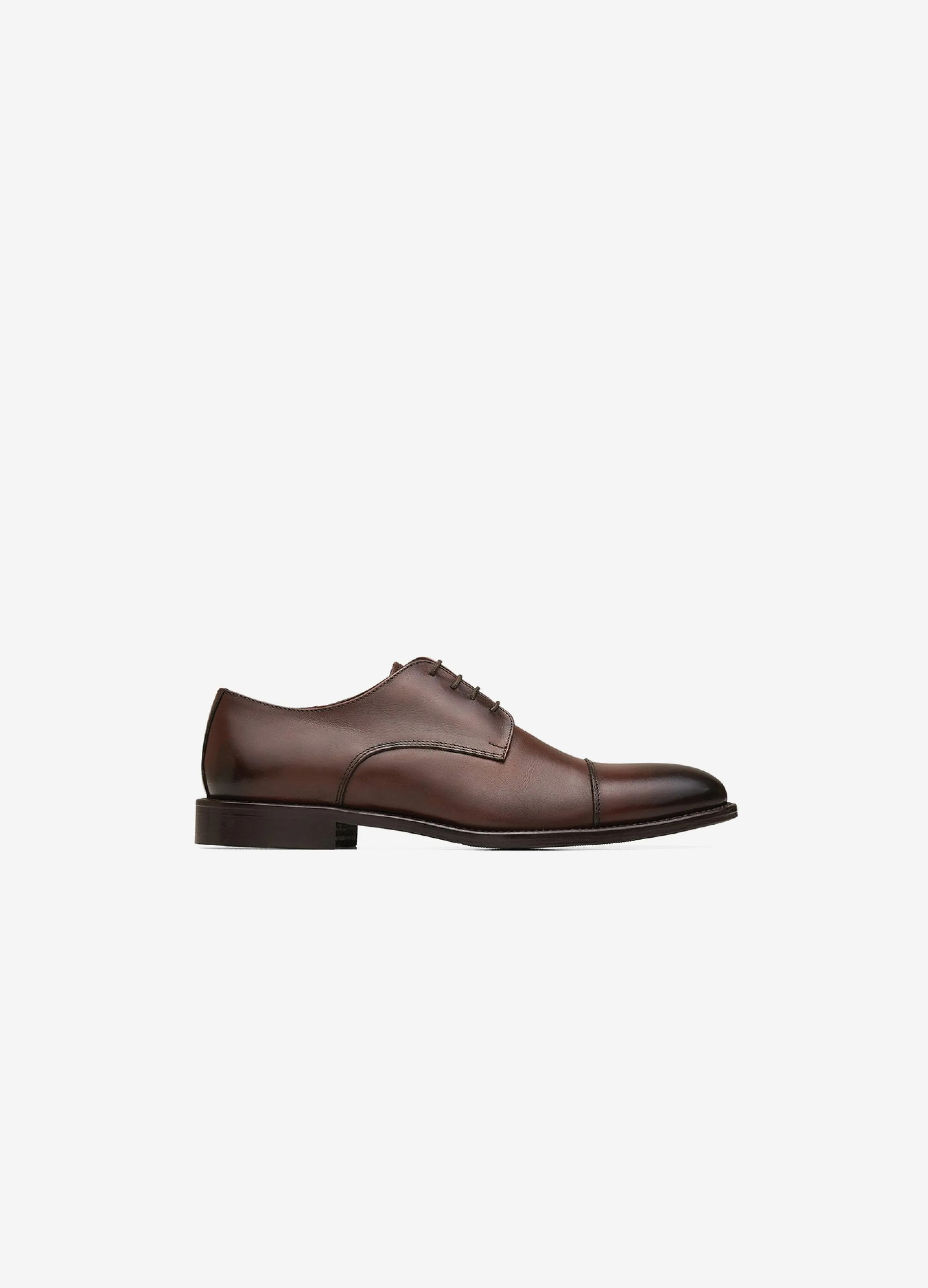 Soft Lace Up Derby Shoes Tan Dark sold by Calibre