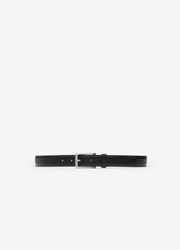 Stitched Leather Belt Black sold by Calibre
