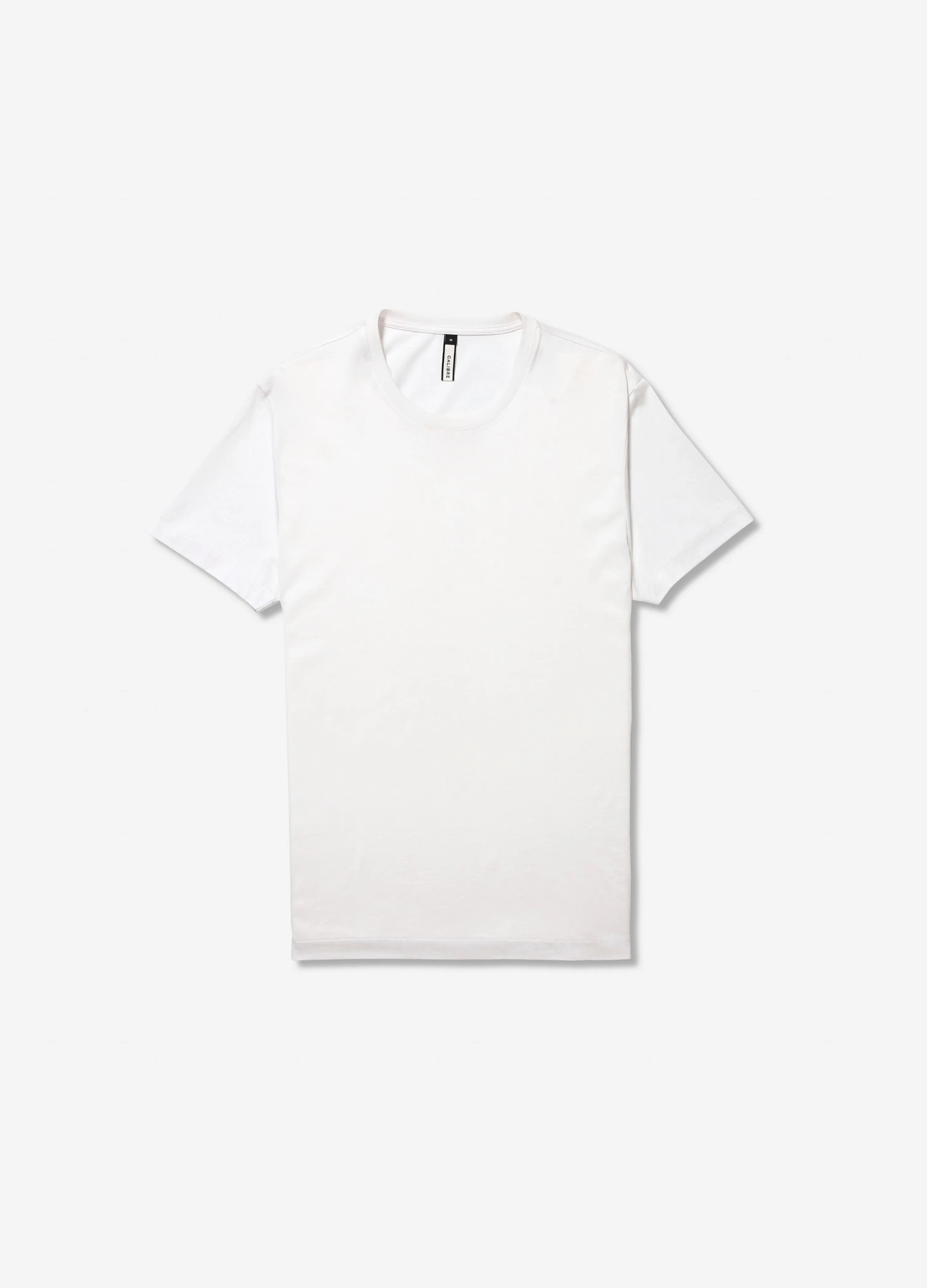 Mercerised Crew Neck T-Shirt White sold by Calibre