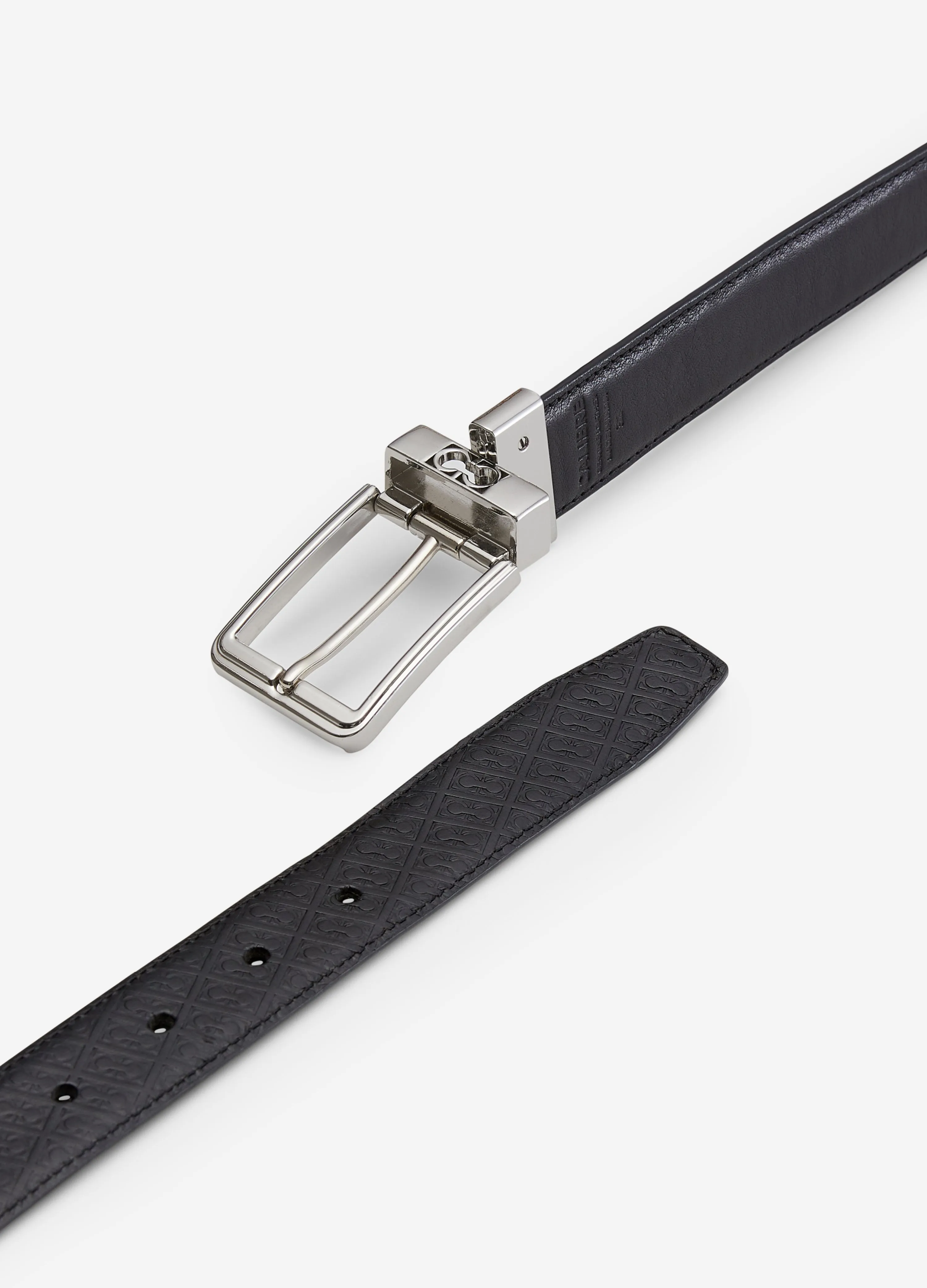 Monogram Reversible Leather Belt Black sold by Calibre product image thumbnail 2