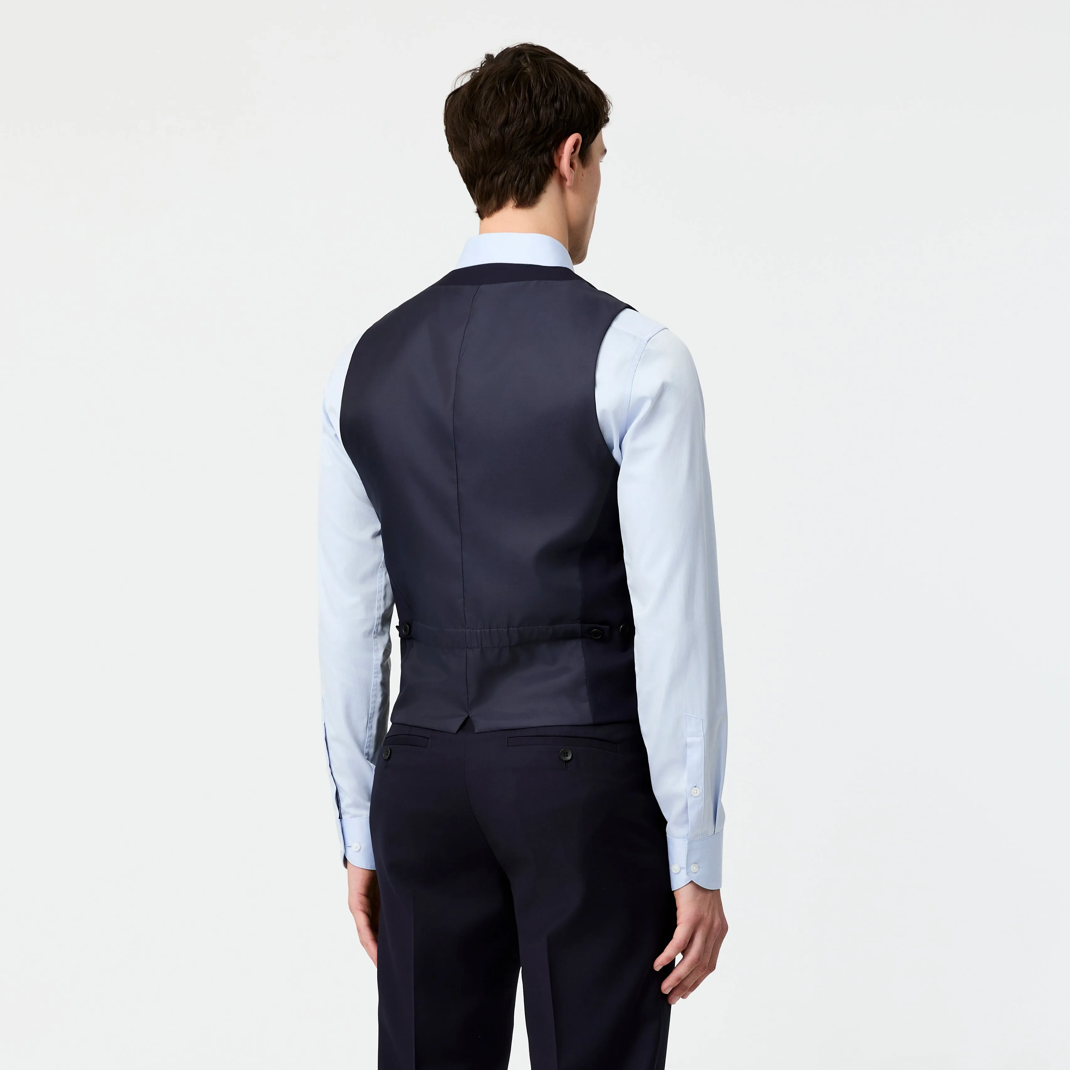 Wool Twill Waistcoat Navy sold by Calibre product image thumbnail 5