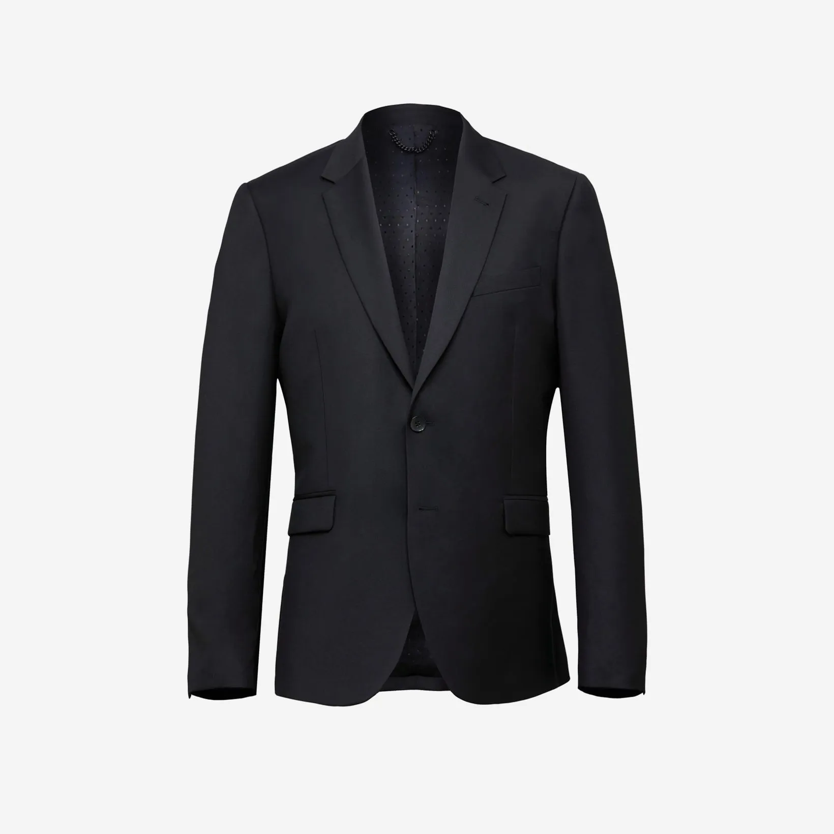 Slim-Fit Wool Suit Jacket Black sold by Calibre