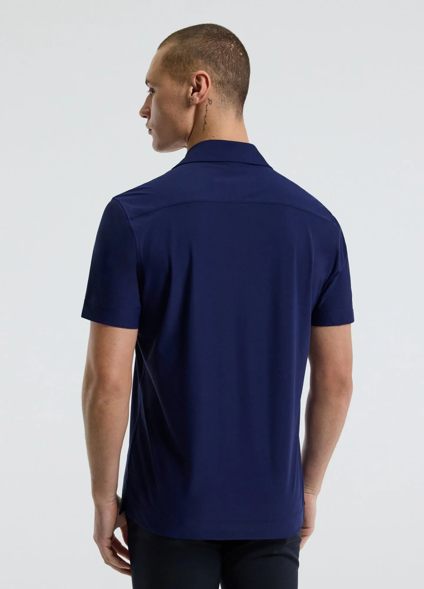 Performance Cuban Collar Shirt Royal Blue sold by Calibre product image thumbnail 5