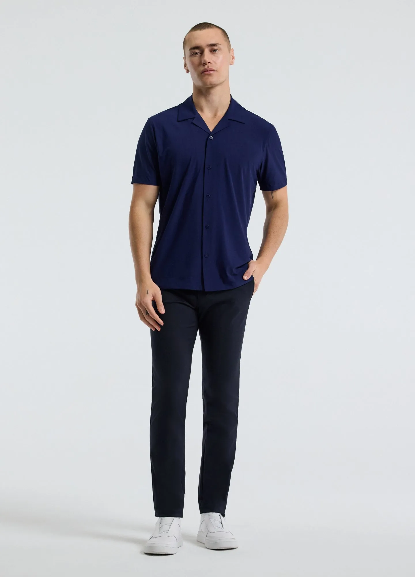 Performance Cuban Collar Shirt Royal Blue sold by Calibre product image thumbnail 2