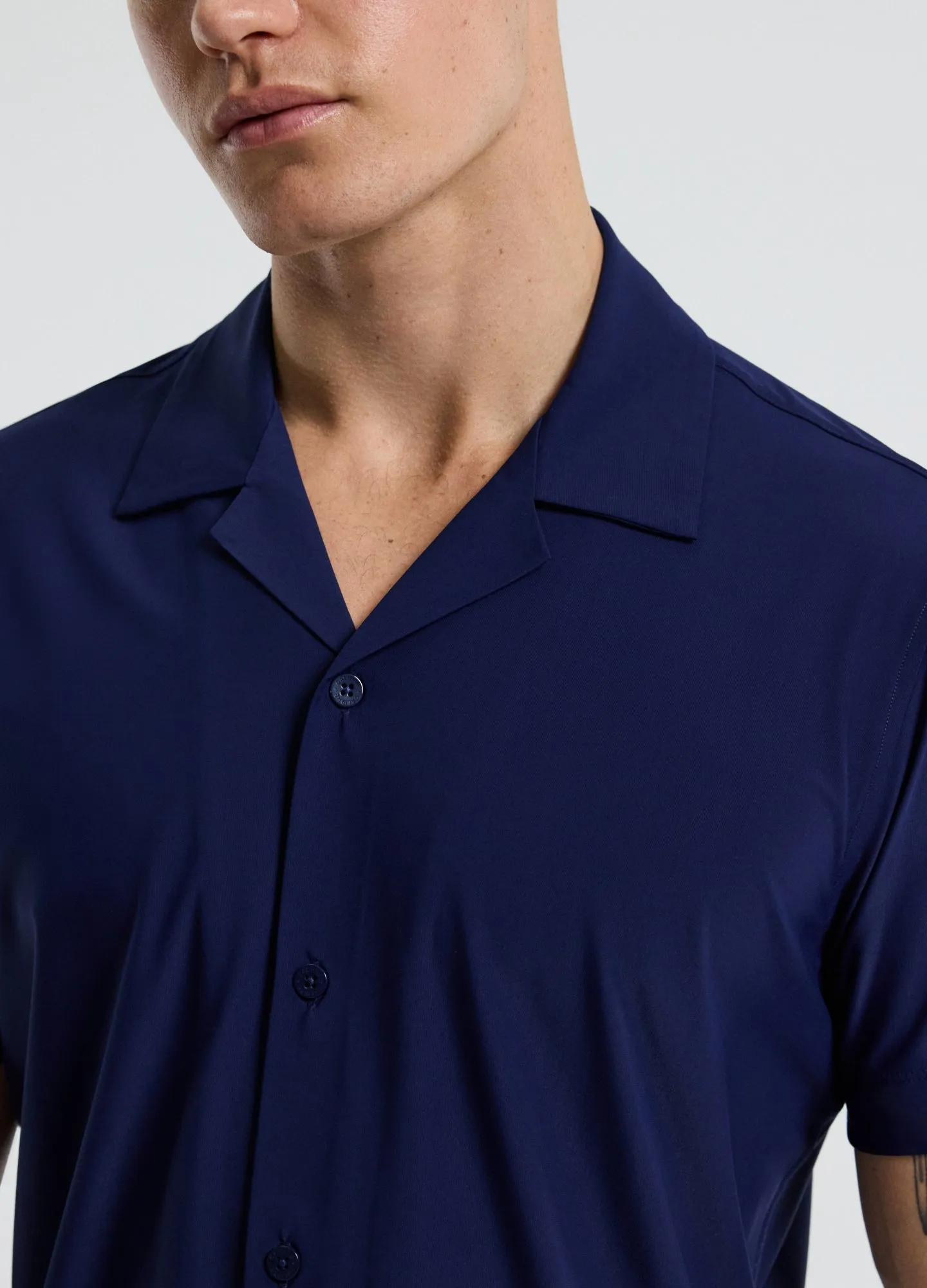 Performance Cuban Collar Shirt Royal Blue sold by Calibre product image thumbnail 4