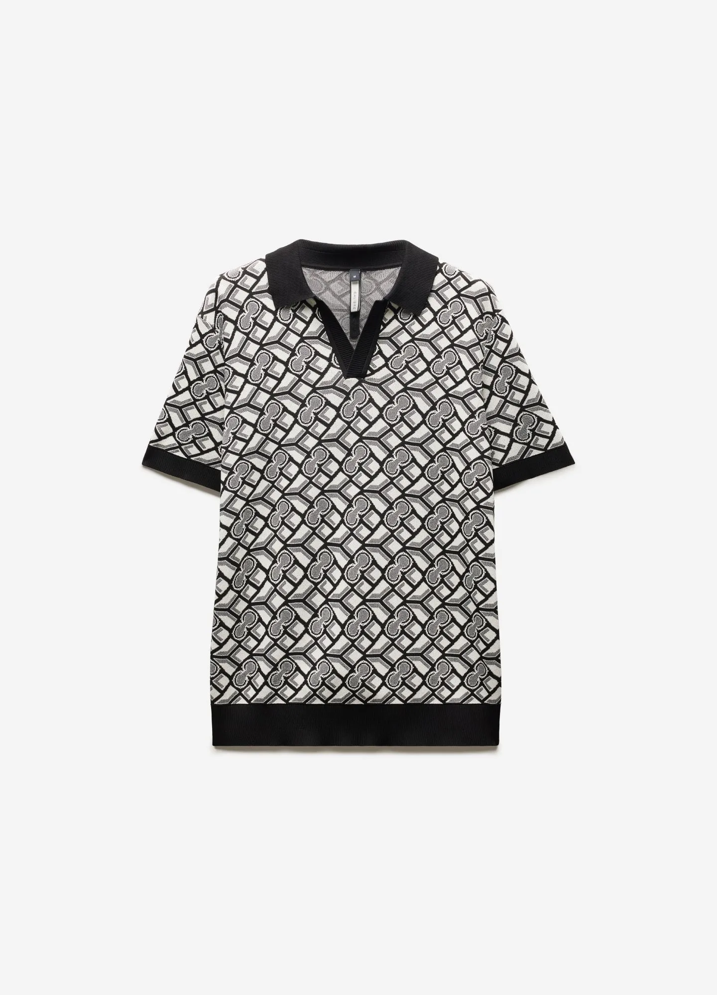 Monogram Tech Knit Polo Black sold by Calibre