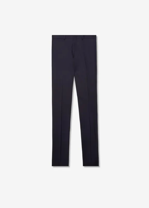 Extra-Slim Wool Twill Pant Navy sold by Calibre