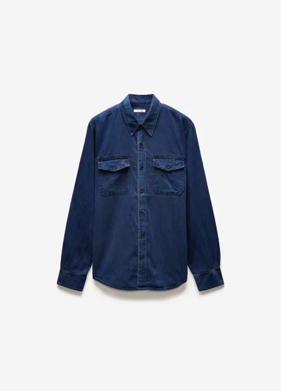 Soft Denim Utility Shirt Indigo sold by Calibre